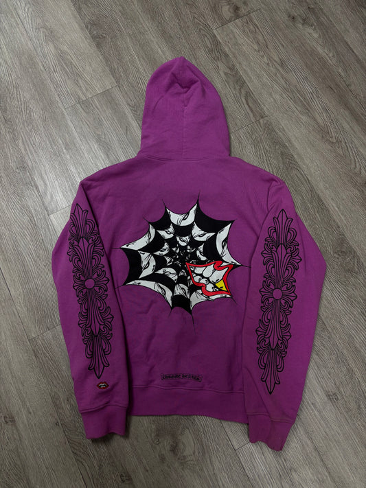 Chrome Hearts Matty Boy Purple Web Hoodie