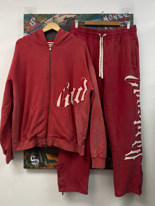 Godspeed Og Logo Red White Sweatsuit