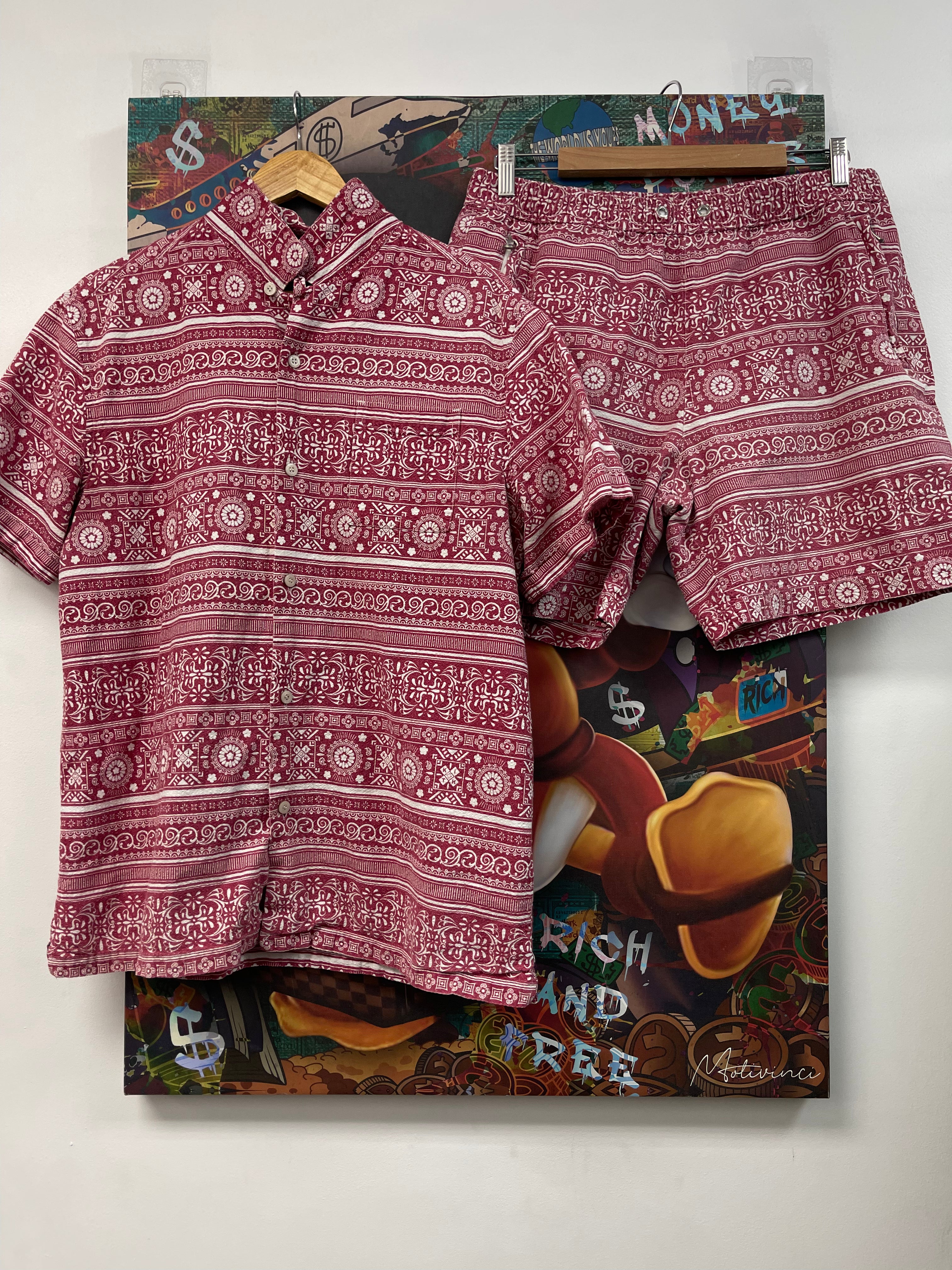 Kith Red Bandana Set