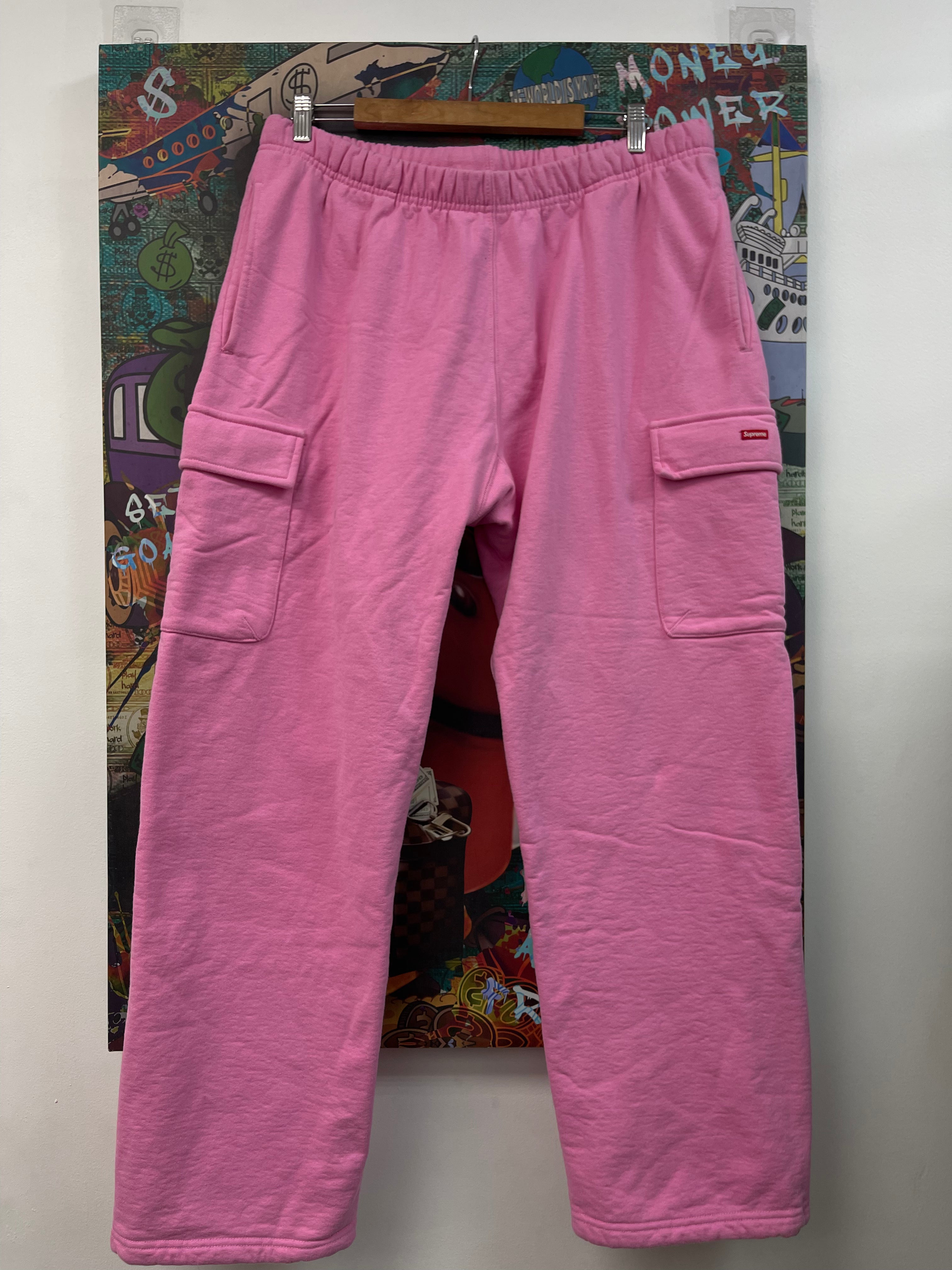 Supreme Small Box Logo Pink Sweatpants