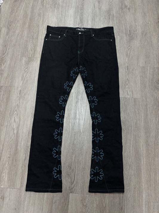 LostSHDWS Black Blue Outline Jeans