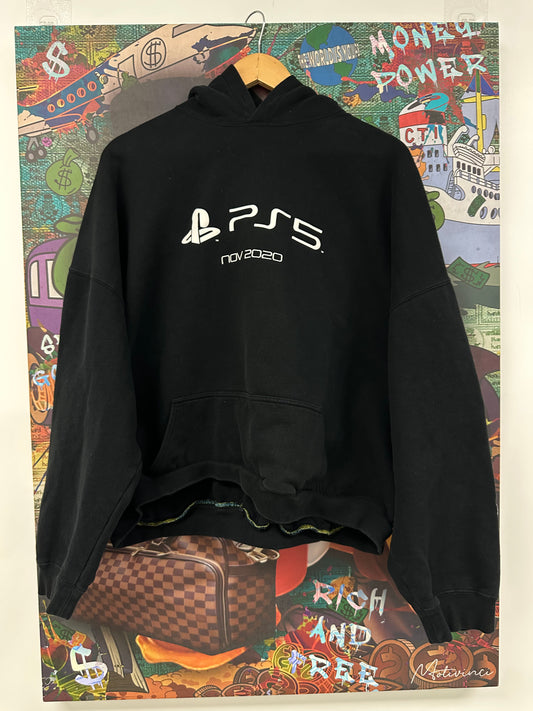 Balenciaga PS5 Hoodie Black Used Medium N/A