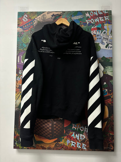 Off-White Black Blue Business Casual Hoodie