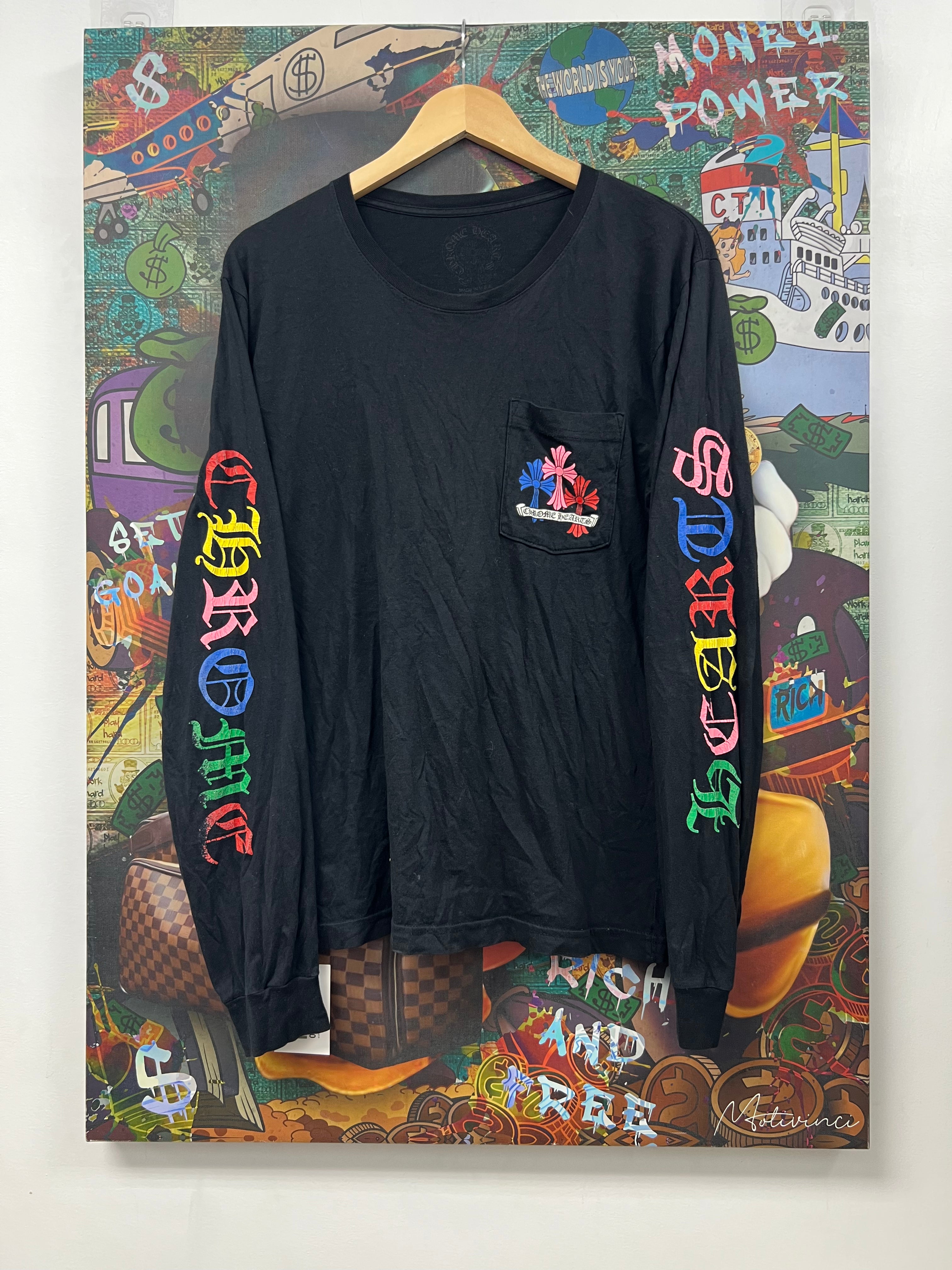 Chrome  Hearts Black Multi Cross Long Sleeve