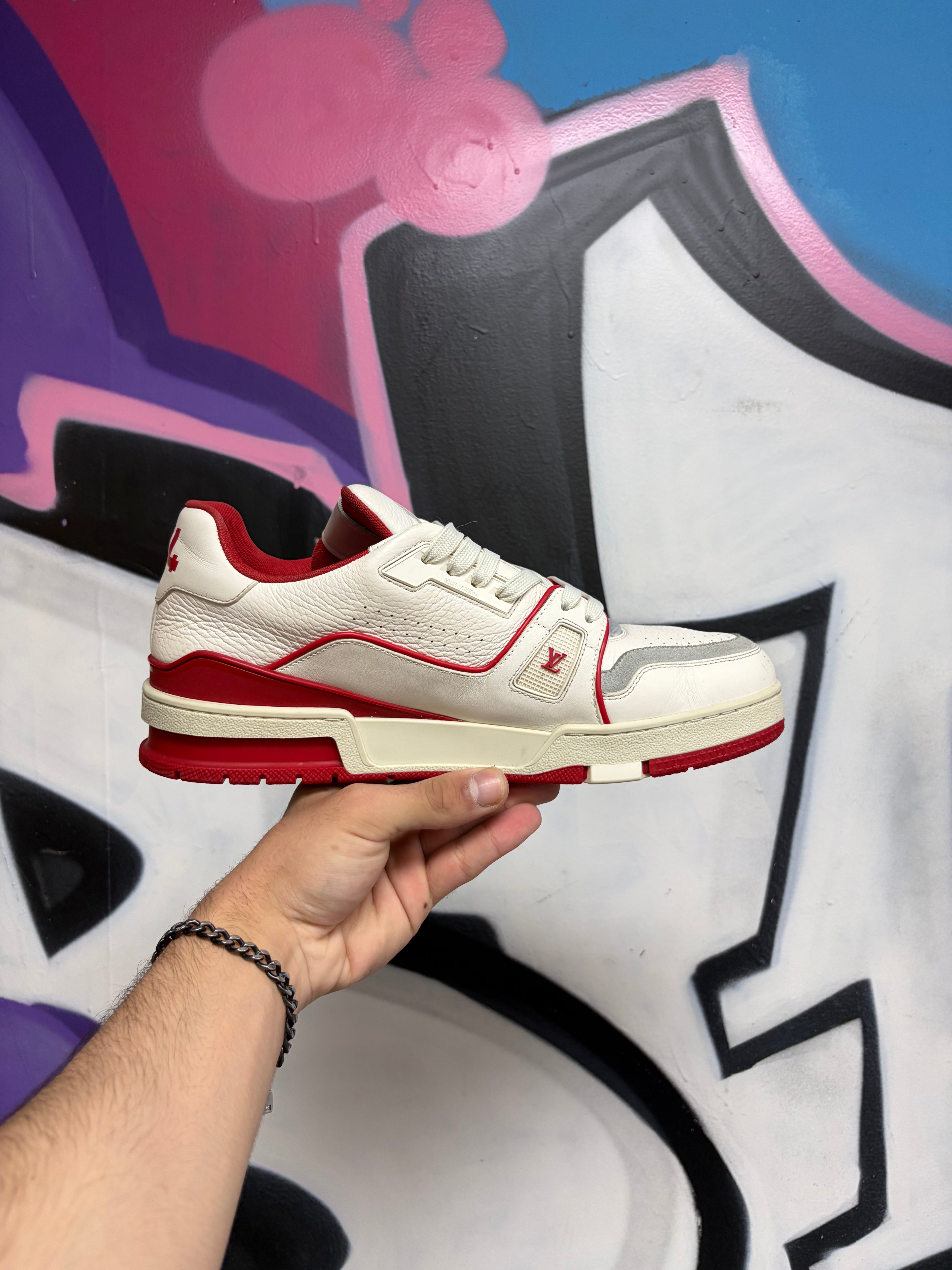 Louis Vuitton Red #54 Trainer Sneakers