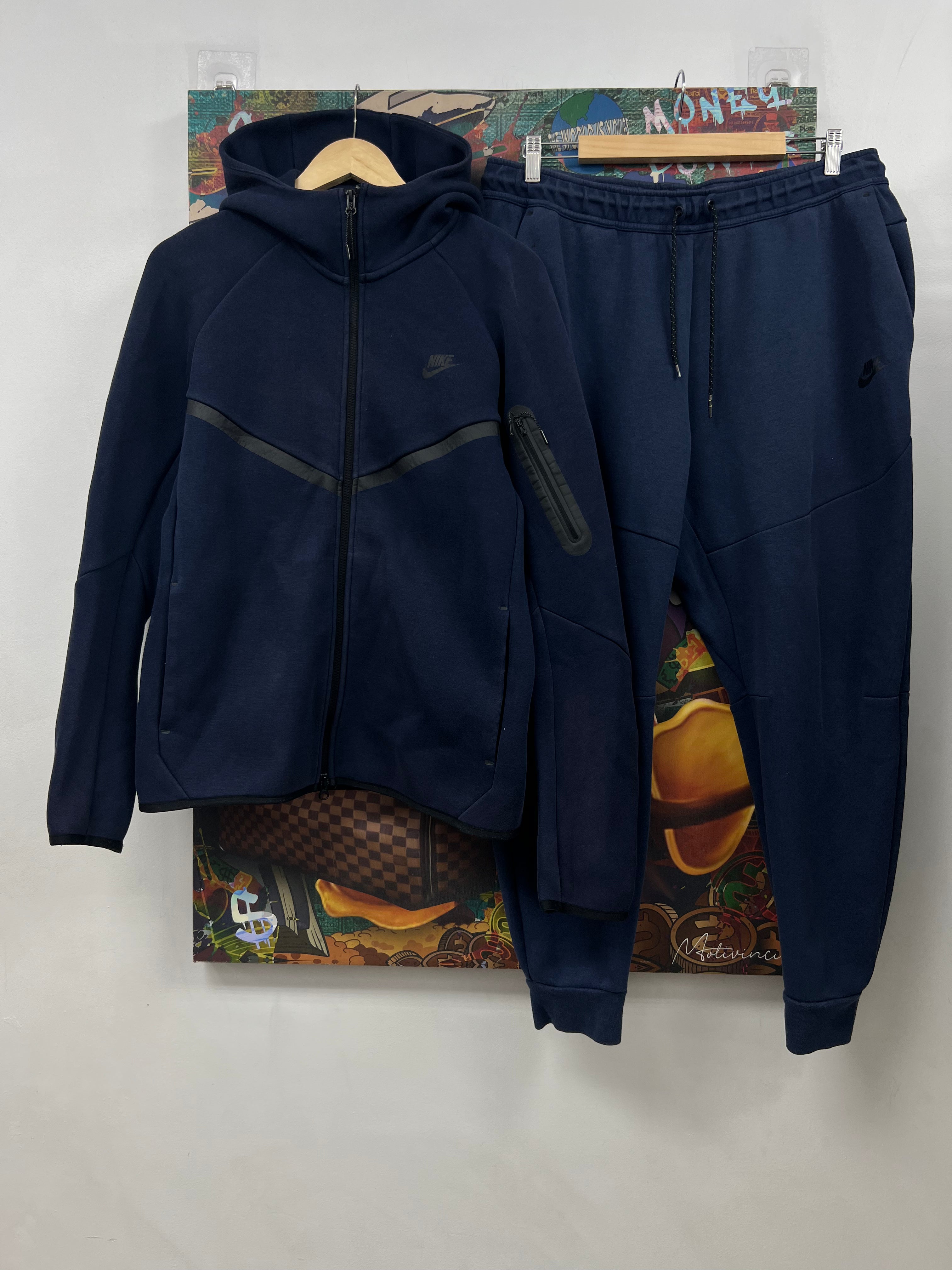 Nike Navy Tech (Mismatch) Sweatsuit
