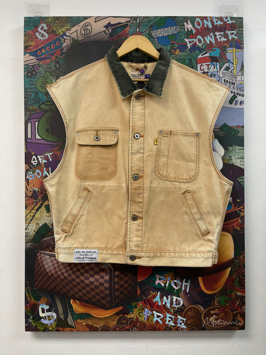 Gallery Dept Denim Cream Vest