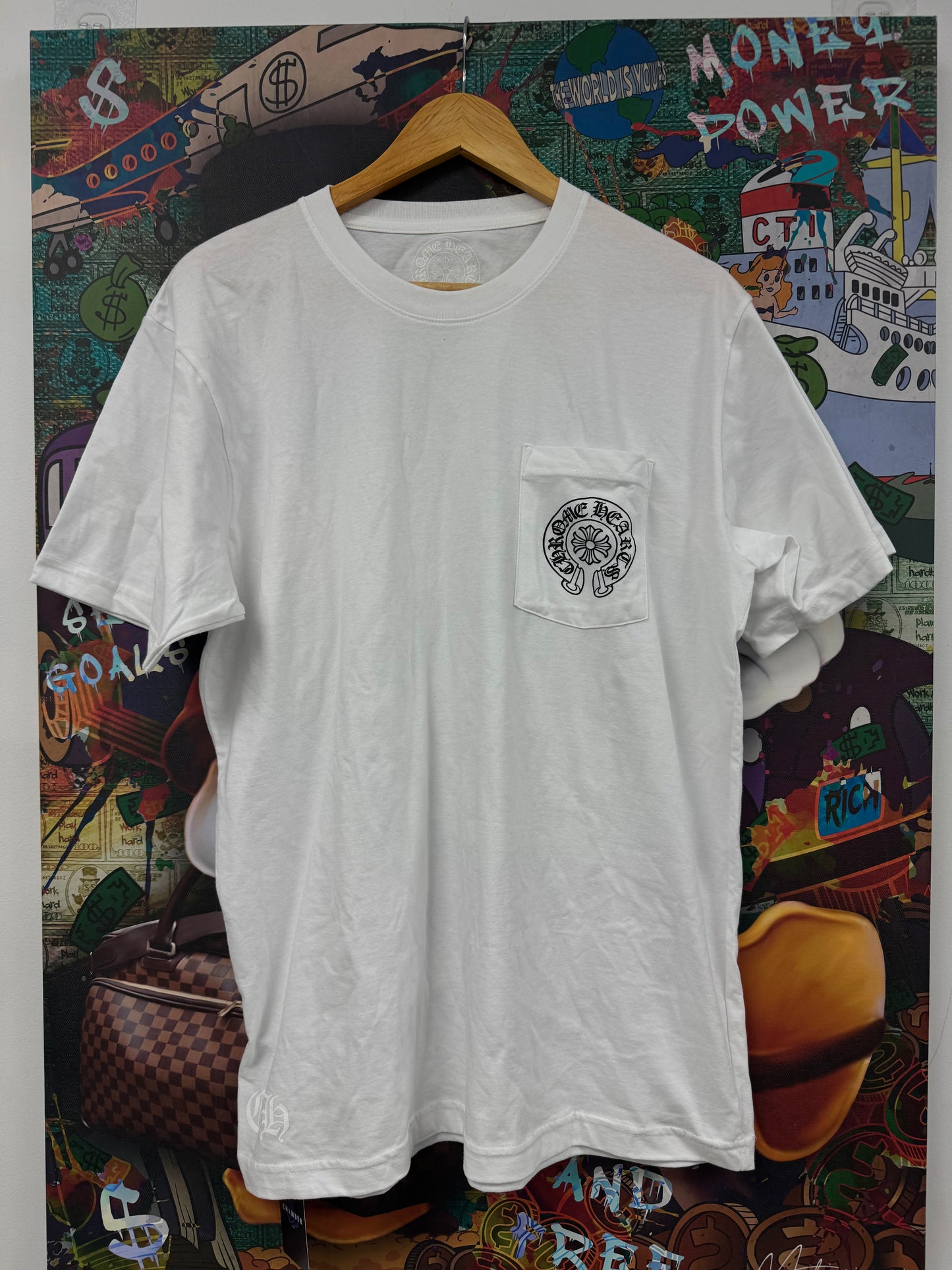 Chrome Hearts Hong Kong Horseshoe Tee White New Large N/A