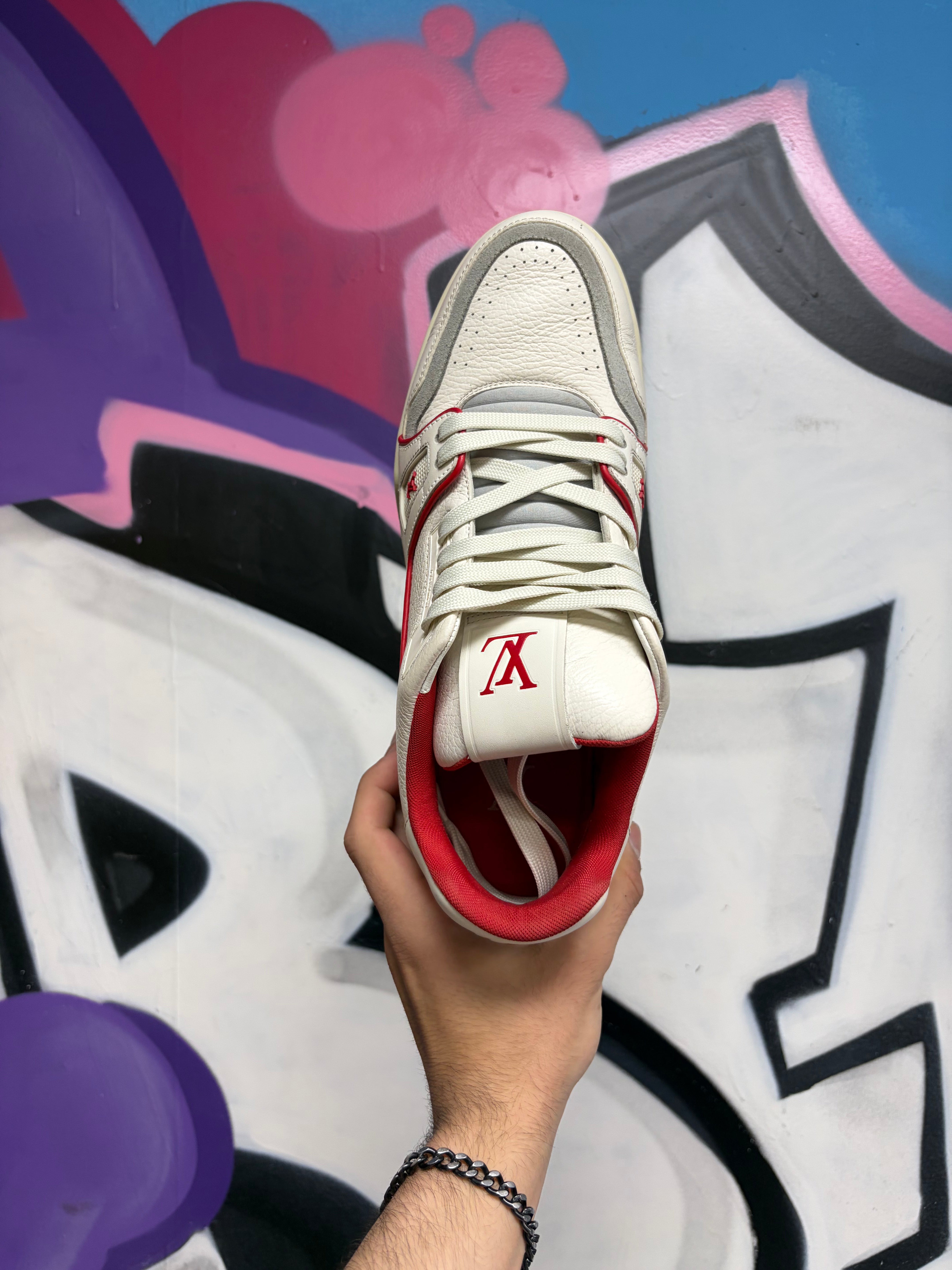 Louis Vuitton Red #54 Trainer Sneakers
