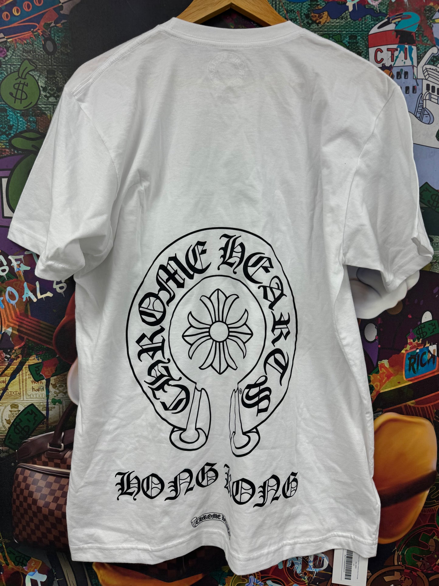 Chrome Hearts Hong Kong Horseshoe Tee White New Large N/A