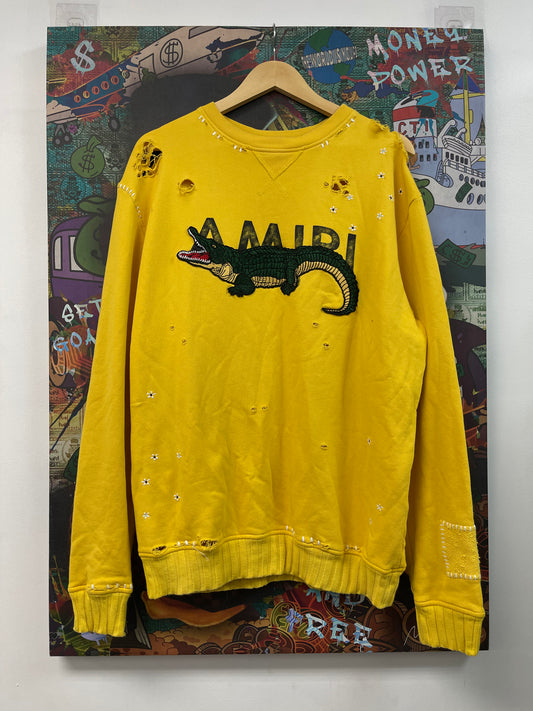 Amiri Alligator Crewneck