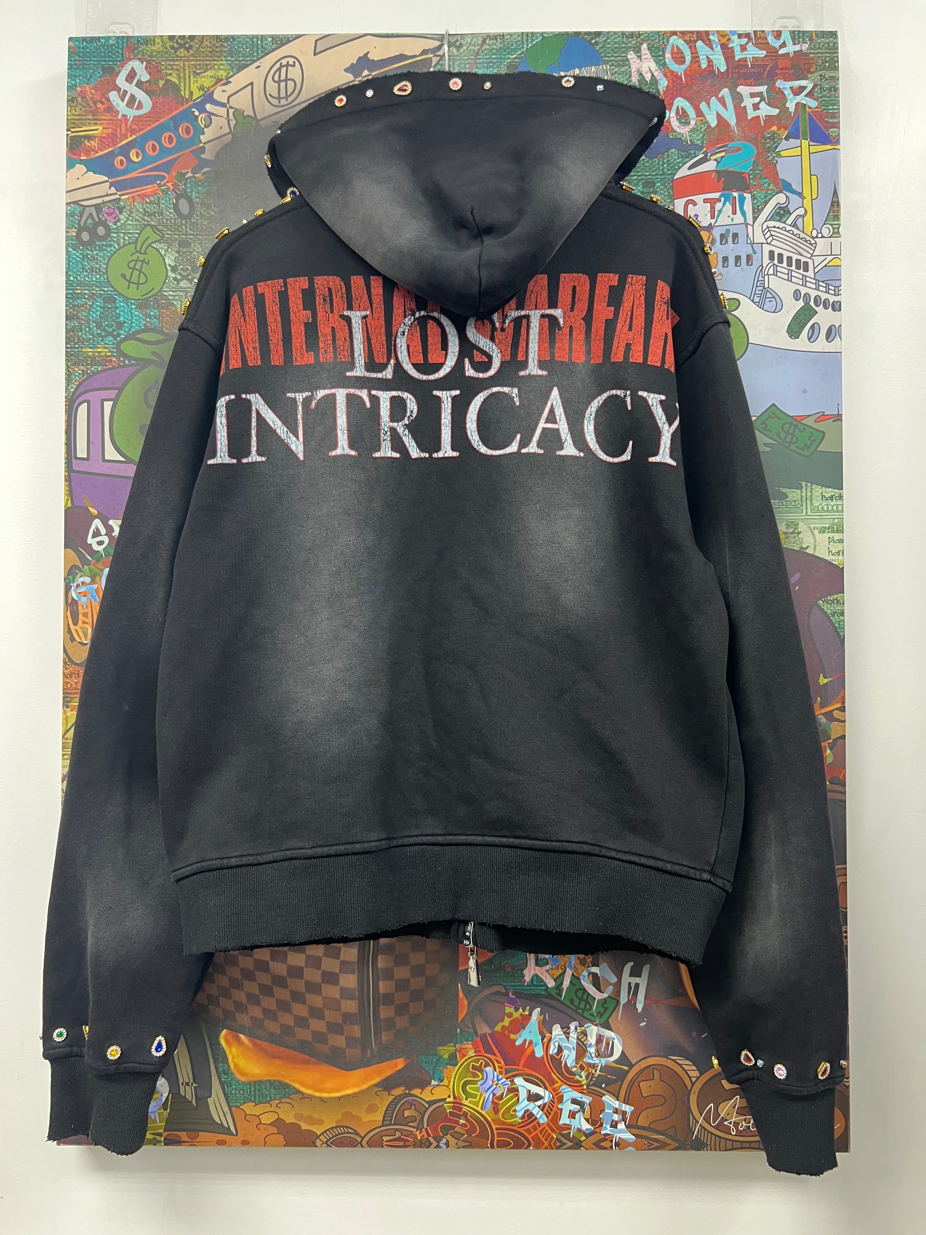 Lost Intricacy Black Paper Magazine Zip Up