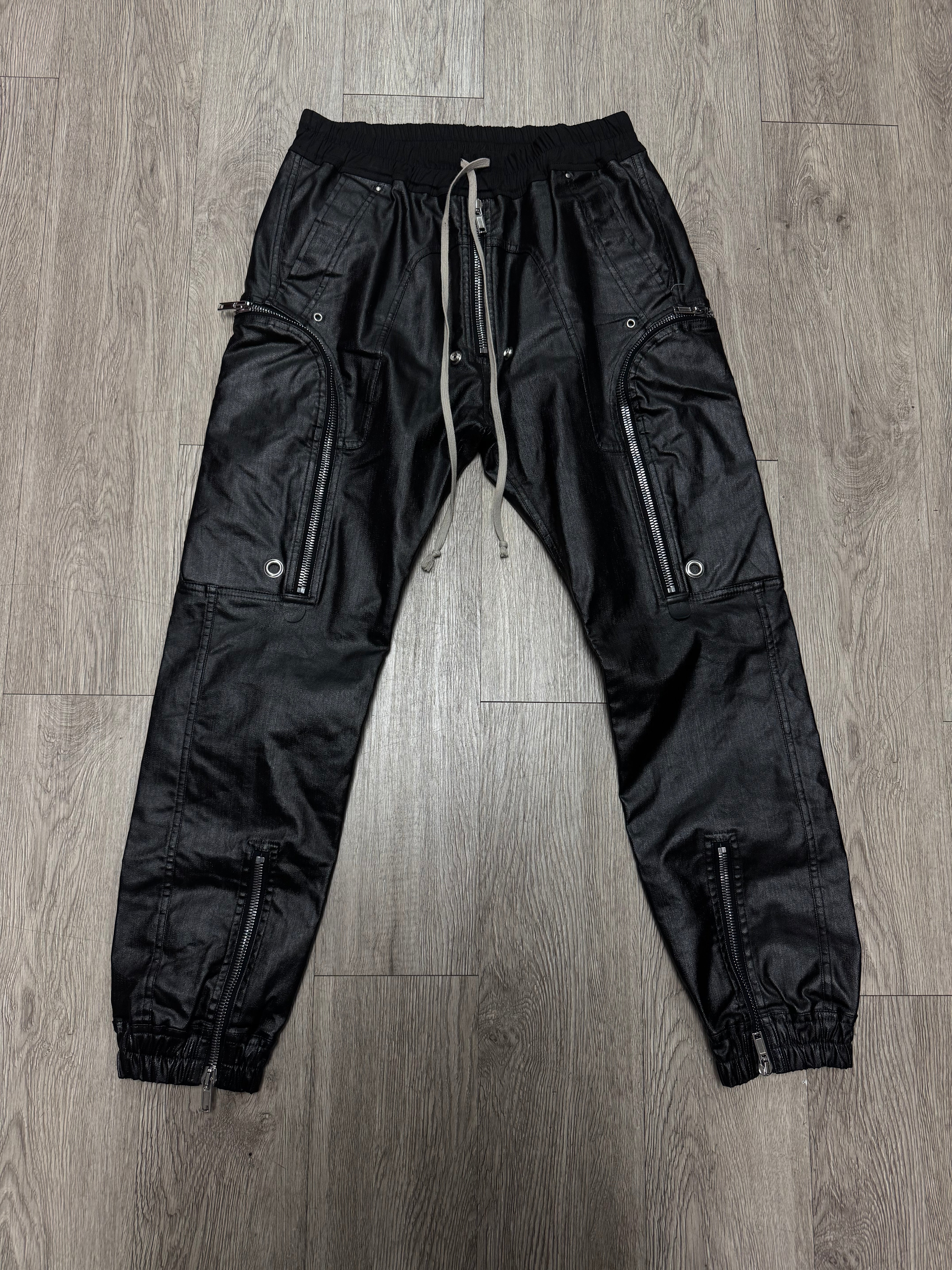 Rick Owens Leather Black Bauhaus (48) Pants