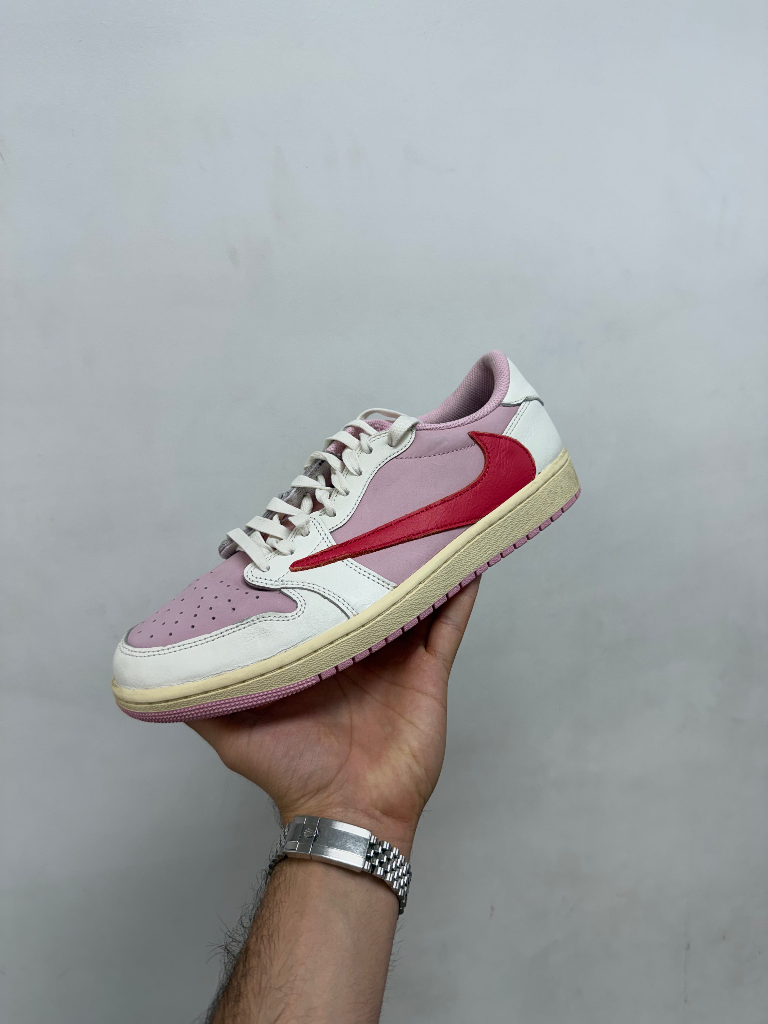 Jordan 1 Low Travis Scott Tropical Pink Sneakers
