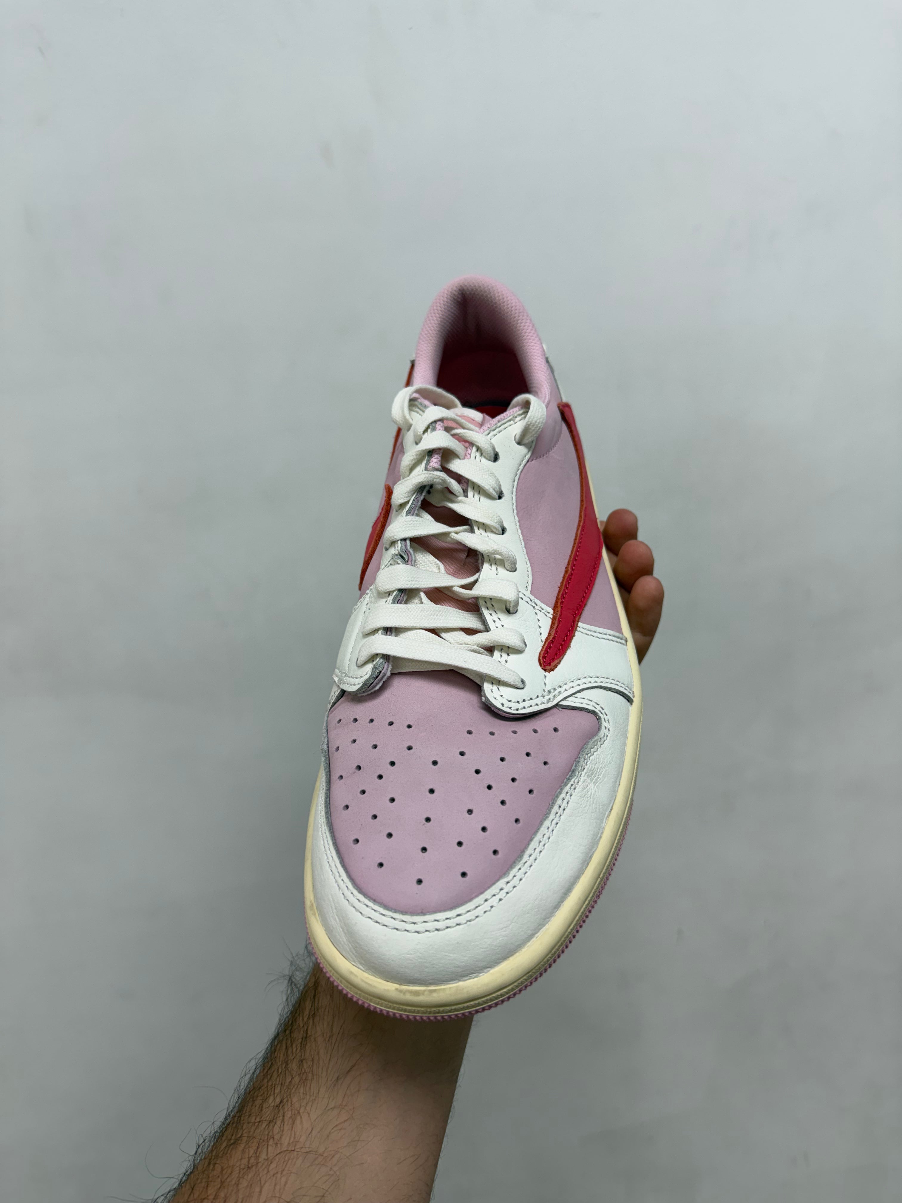 Jordan 1 Low Travis Scott Tropical Pink Sneakers