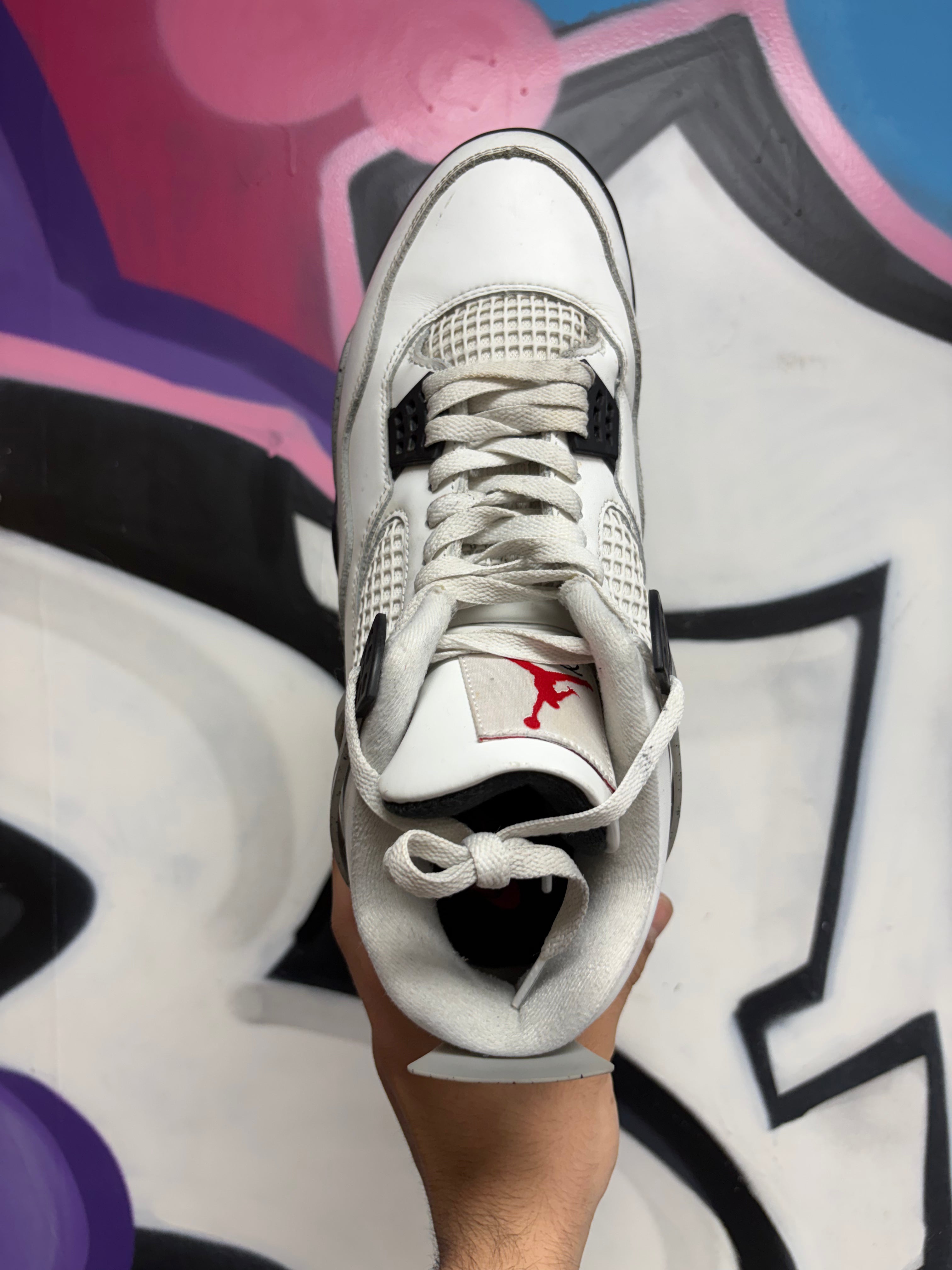 Jordan 4 White Cement Sneakers