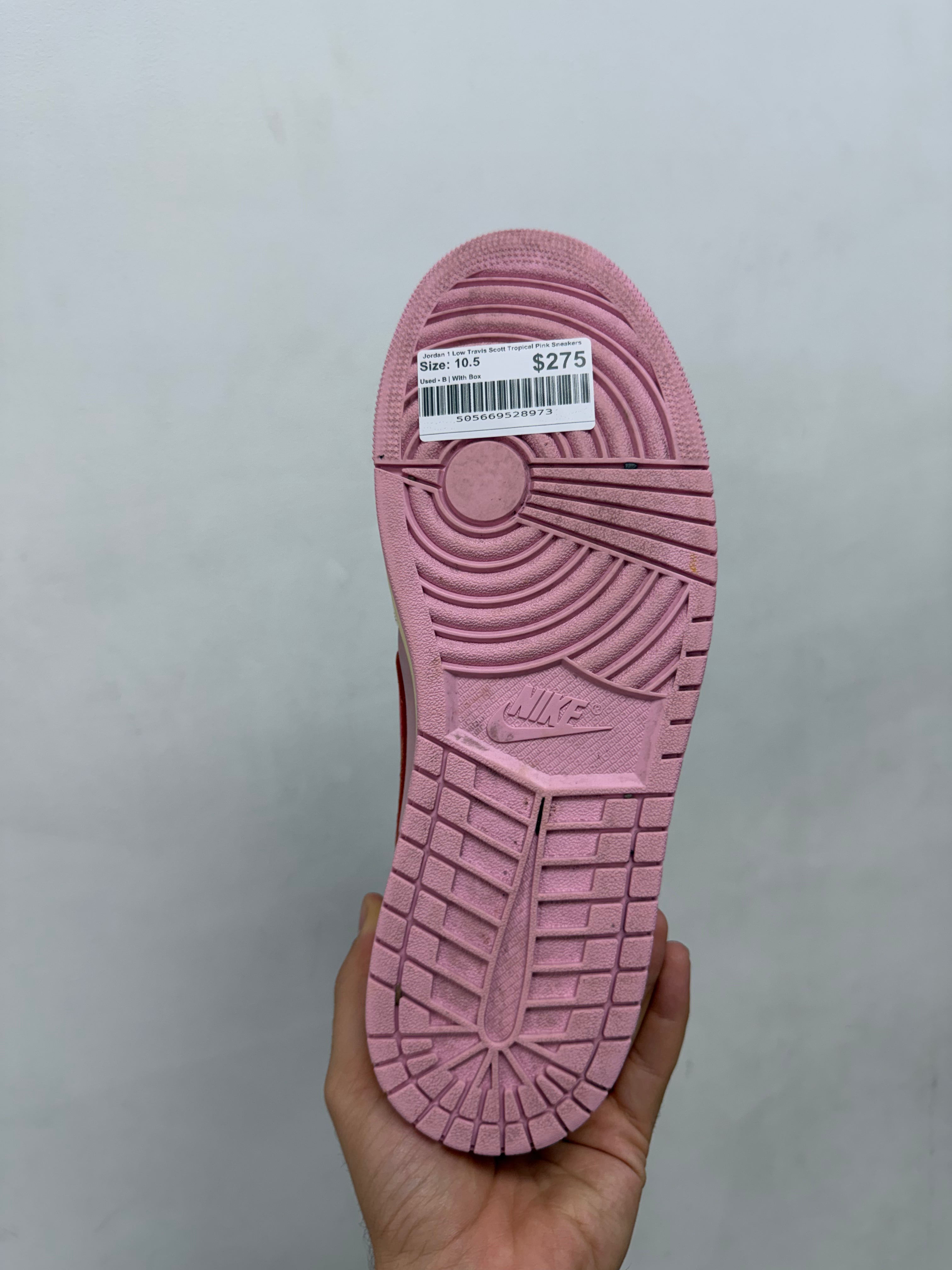 Jordan 1 Low Travis Scott Tropical Pink Sneakers