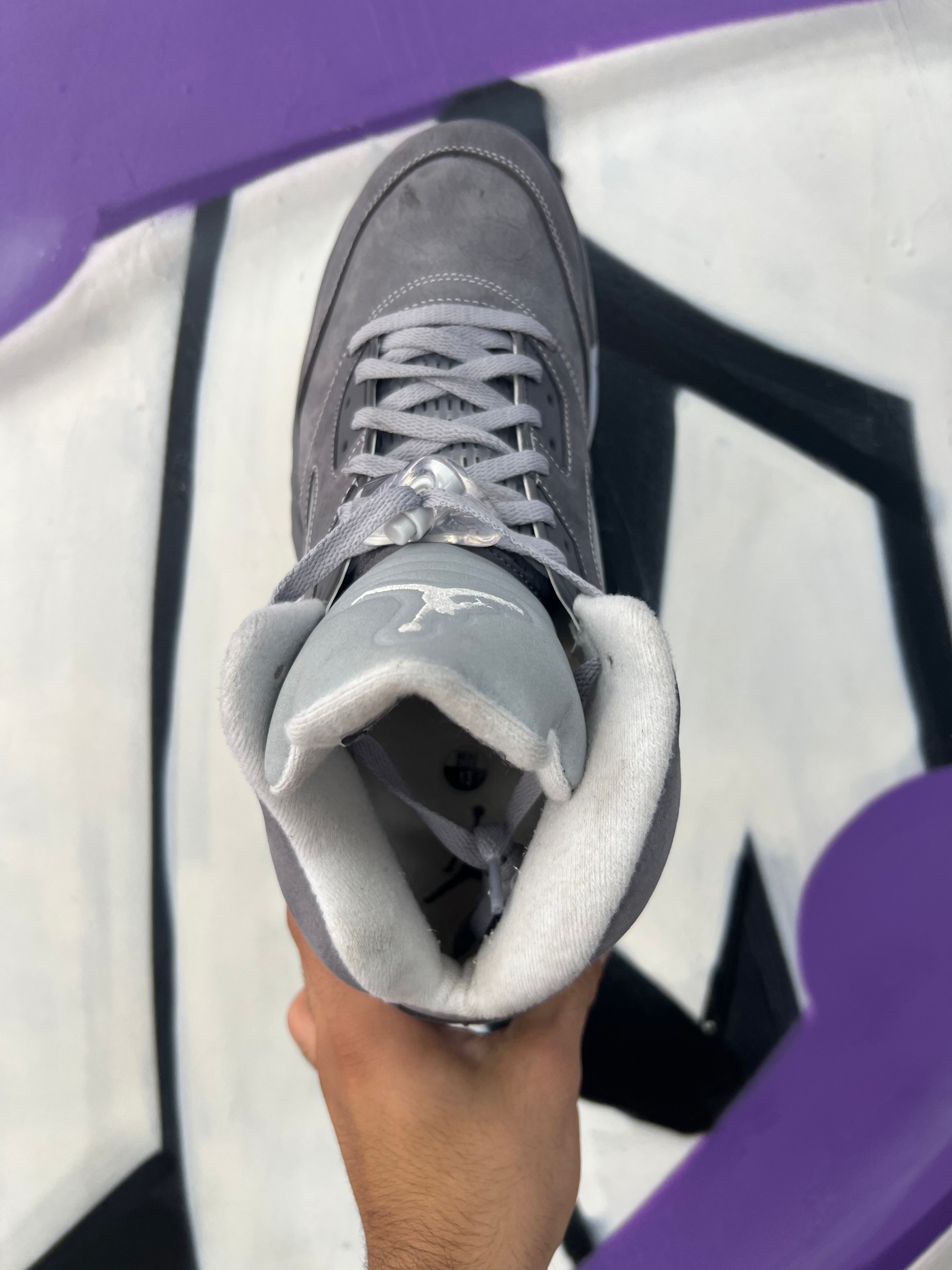 Jordan 5 Wolf Grey Sneakers