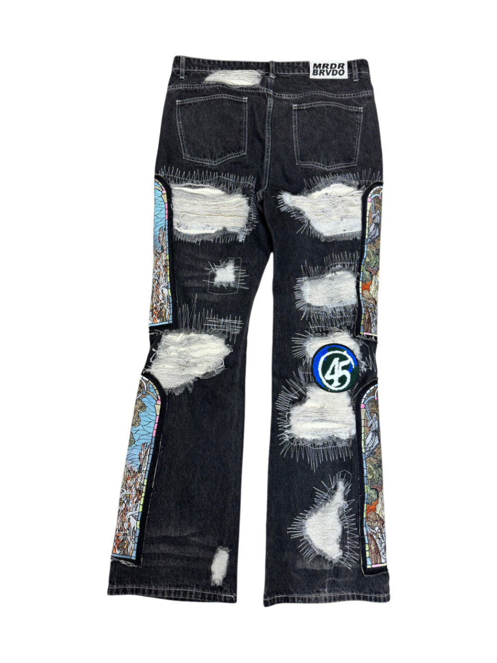 Who Decides War 45 Patch Black Wash Jeans