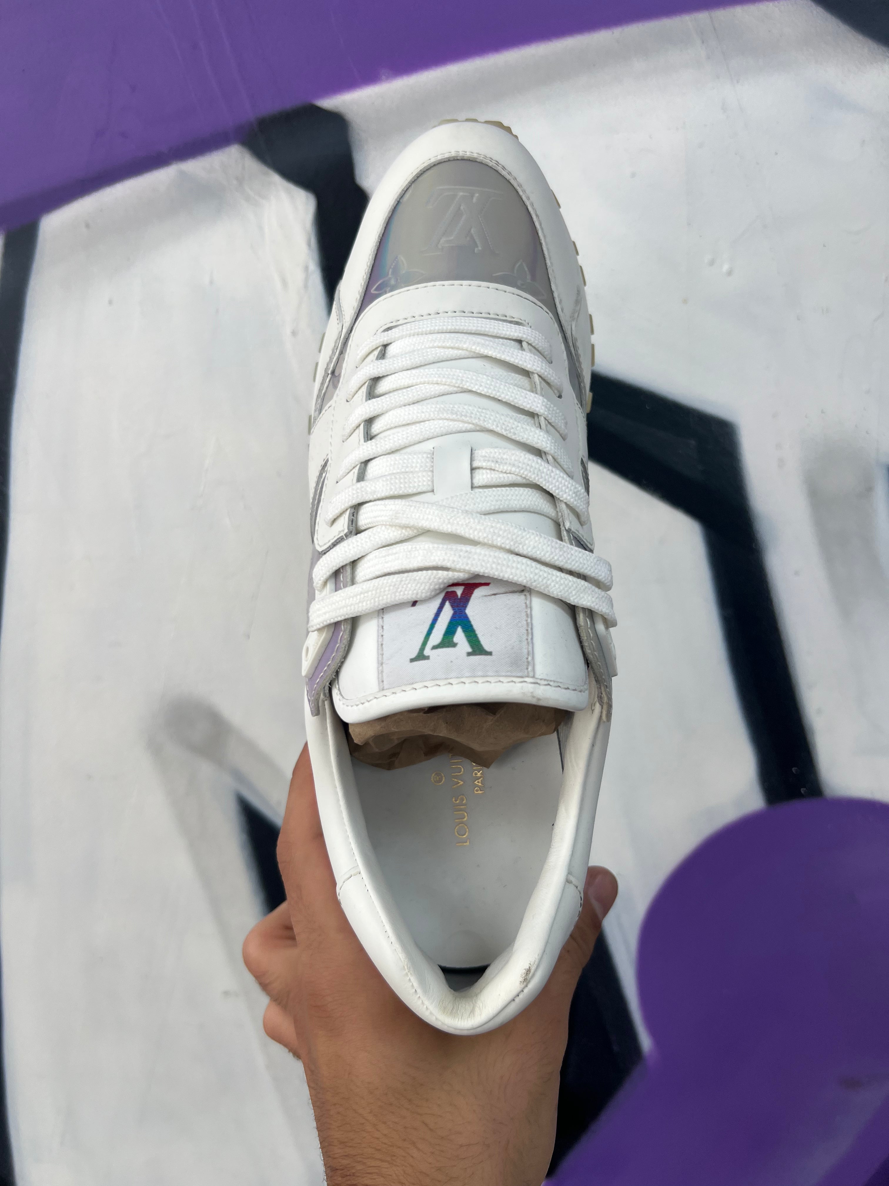 Louis Vuitton White Monochrome Runaway Sneakers