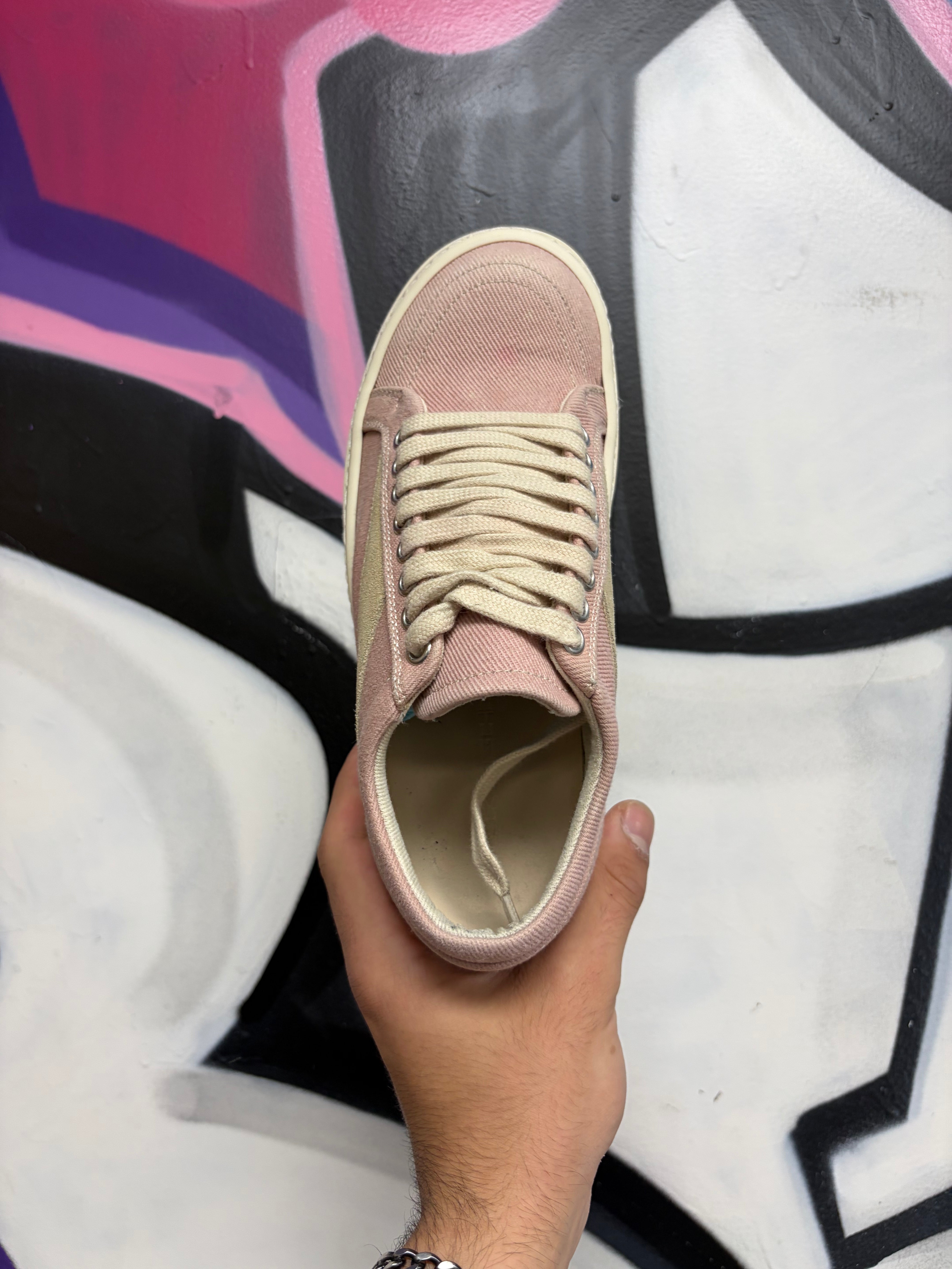Rick Owens Pink Vintage Low Sneakers