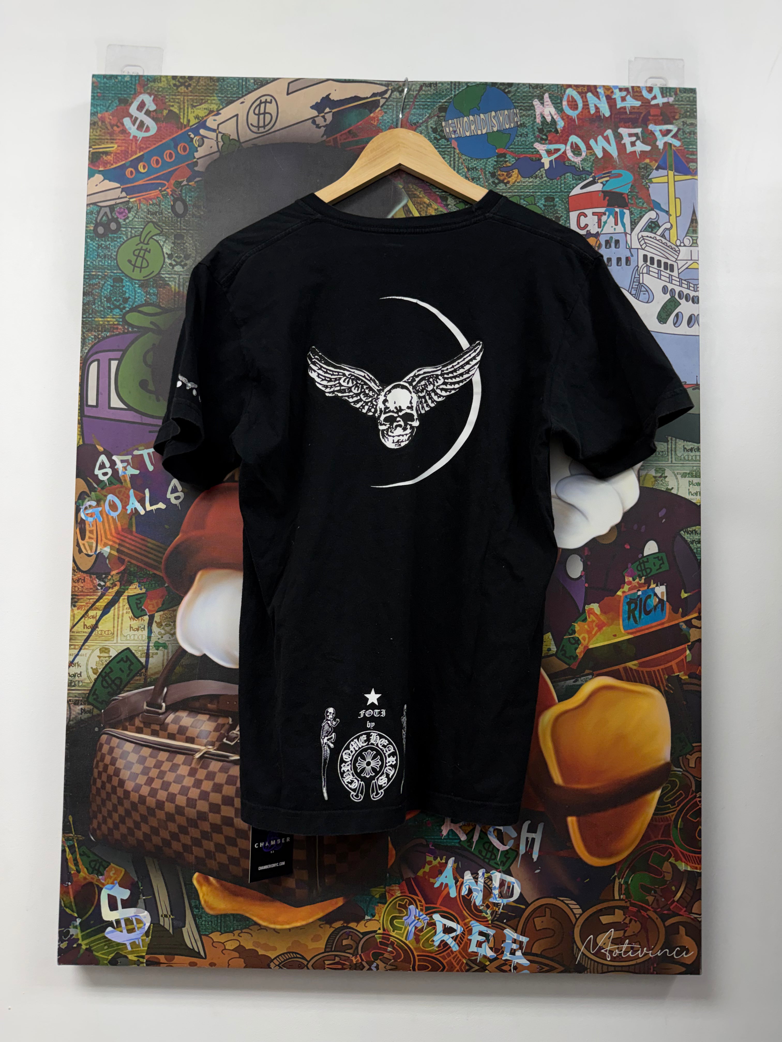 Chrome Hearts Black Foti Wings Tee