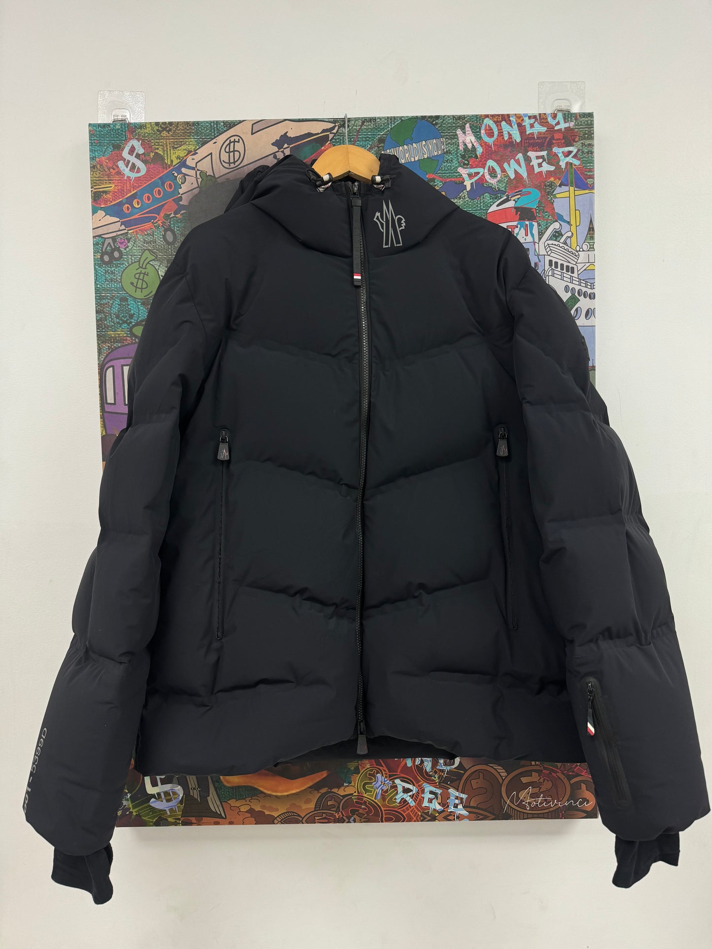 Moncler Jacket Black Matte Used 7 (XXL) N/A