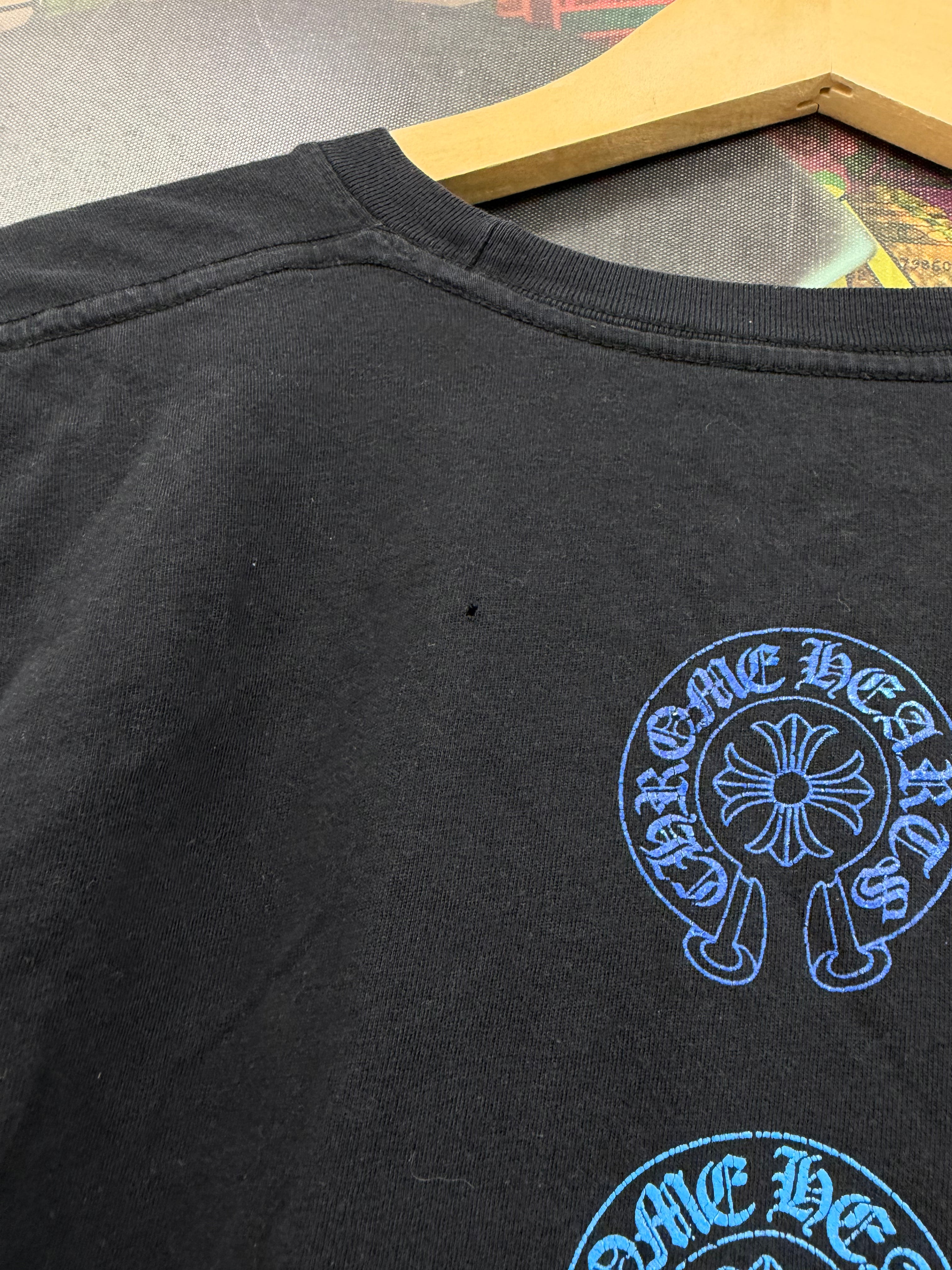 Chrome Hearts Black Multi Color Horseshoe Tee
