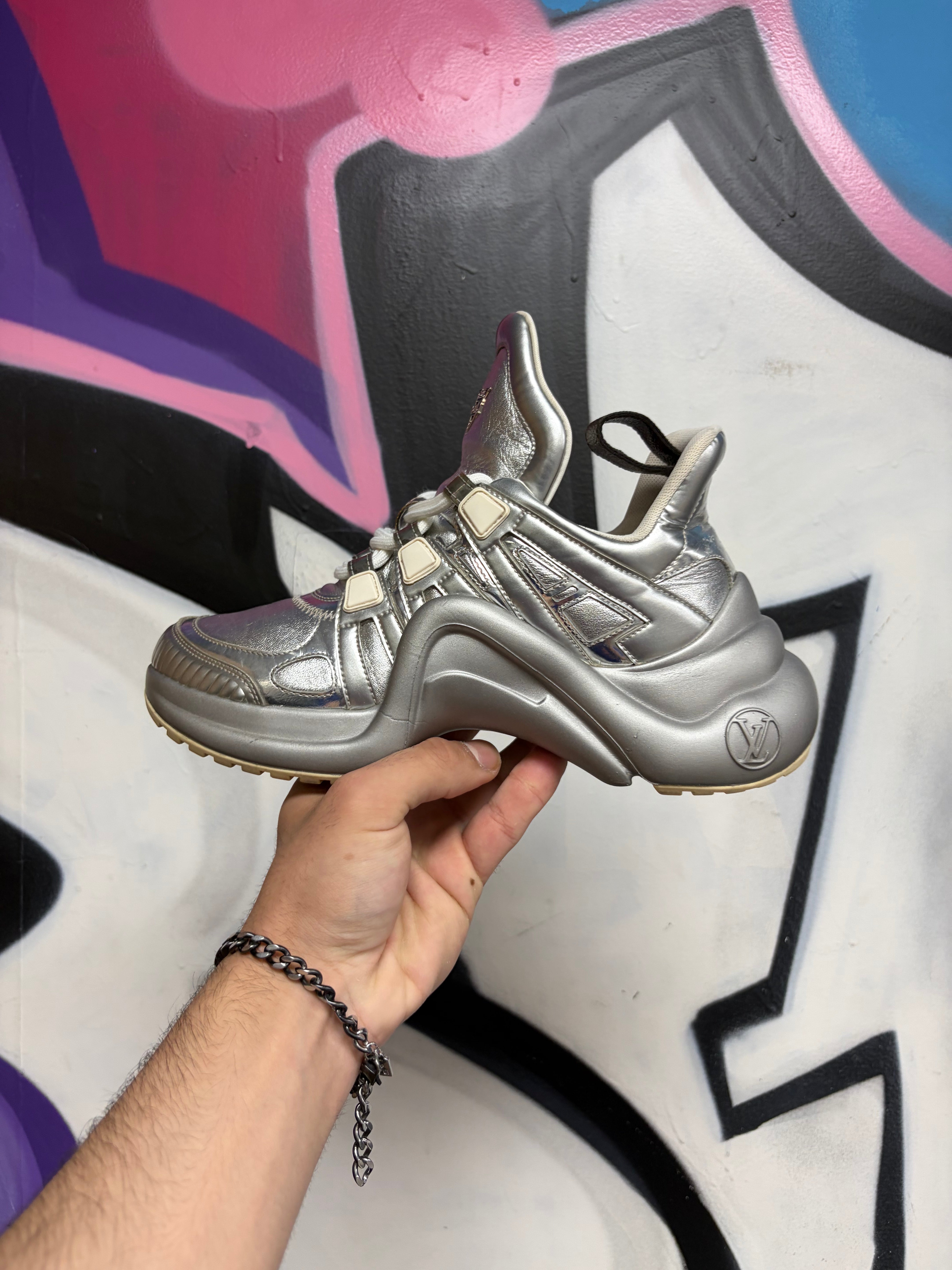 Louis Vuitton Silver Archlight Sneakers