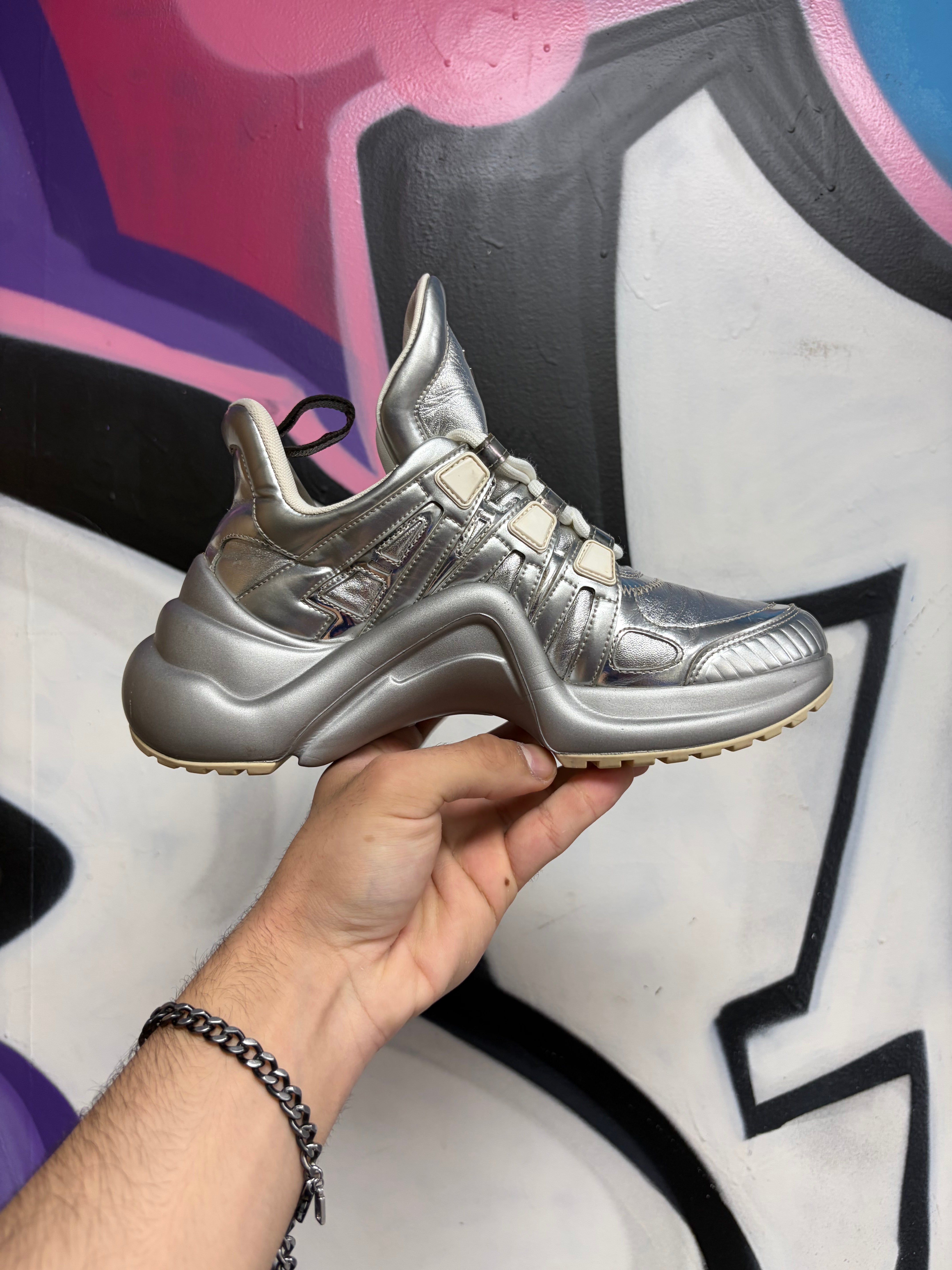 Louis Vuitton Silver Archlight Sneakers