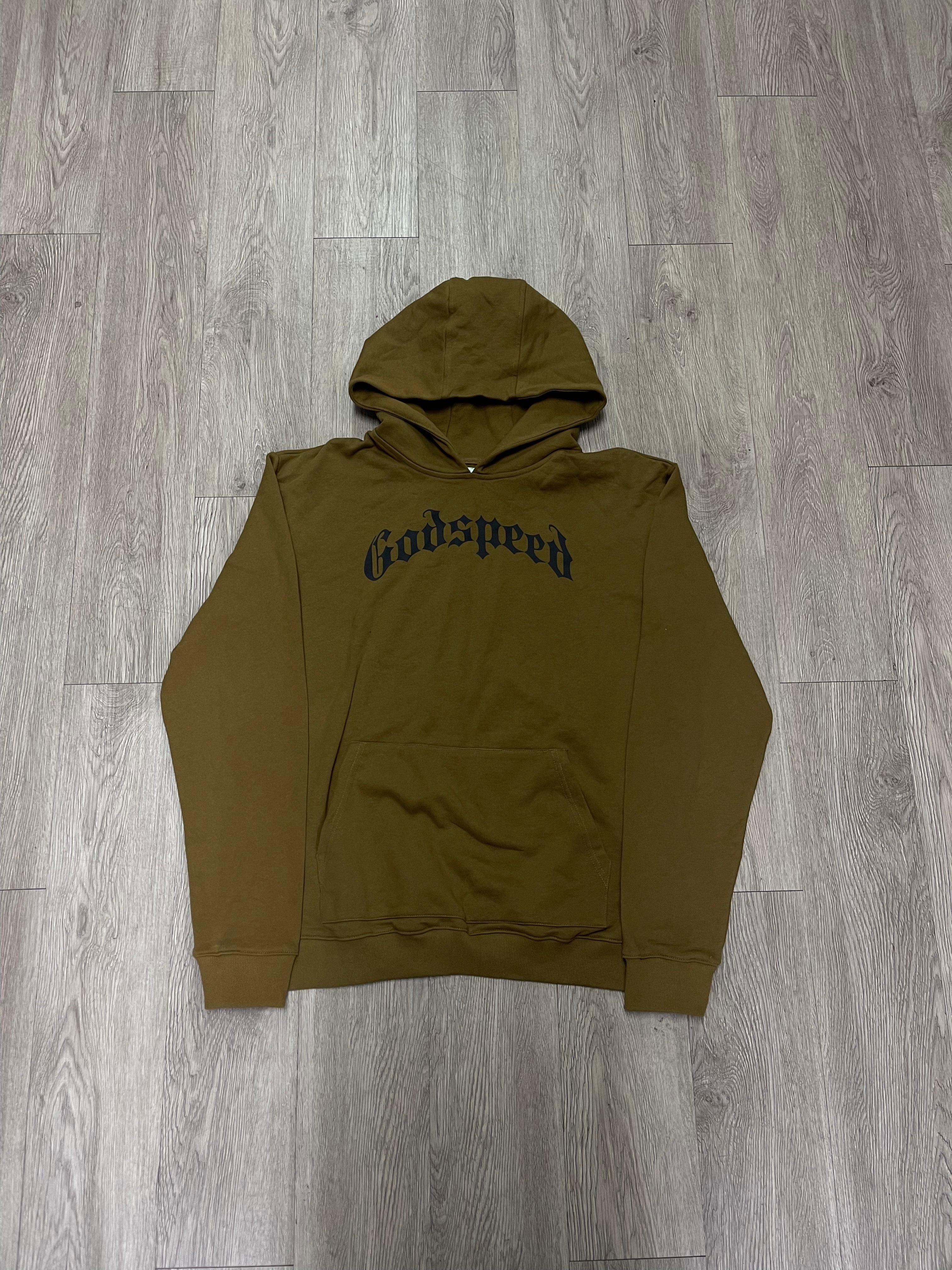 Godspeed Olive Black Chest Logo Hoodie