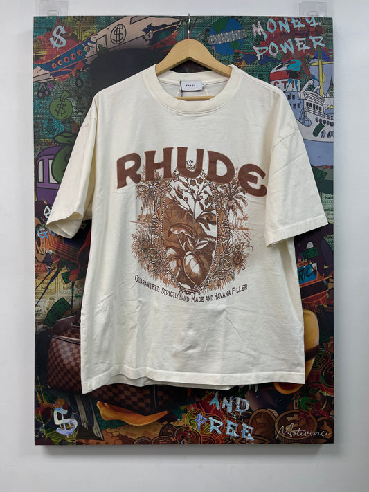 Rhude Vintage White Brown Tee