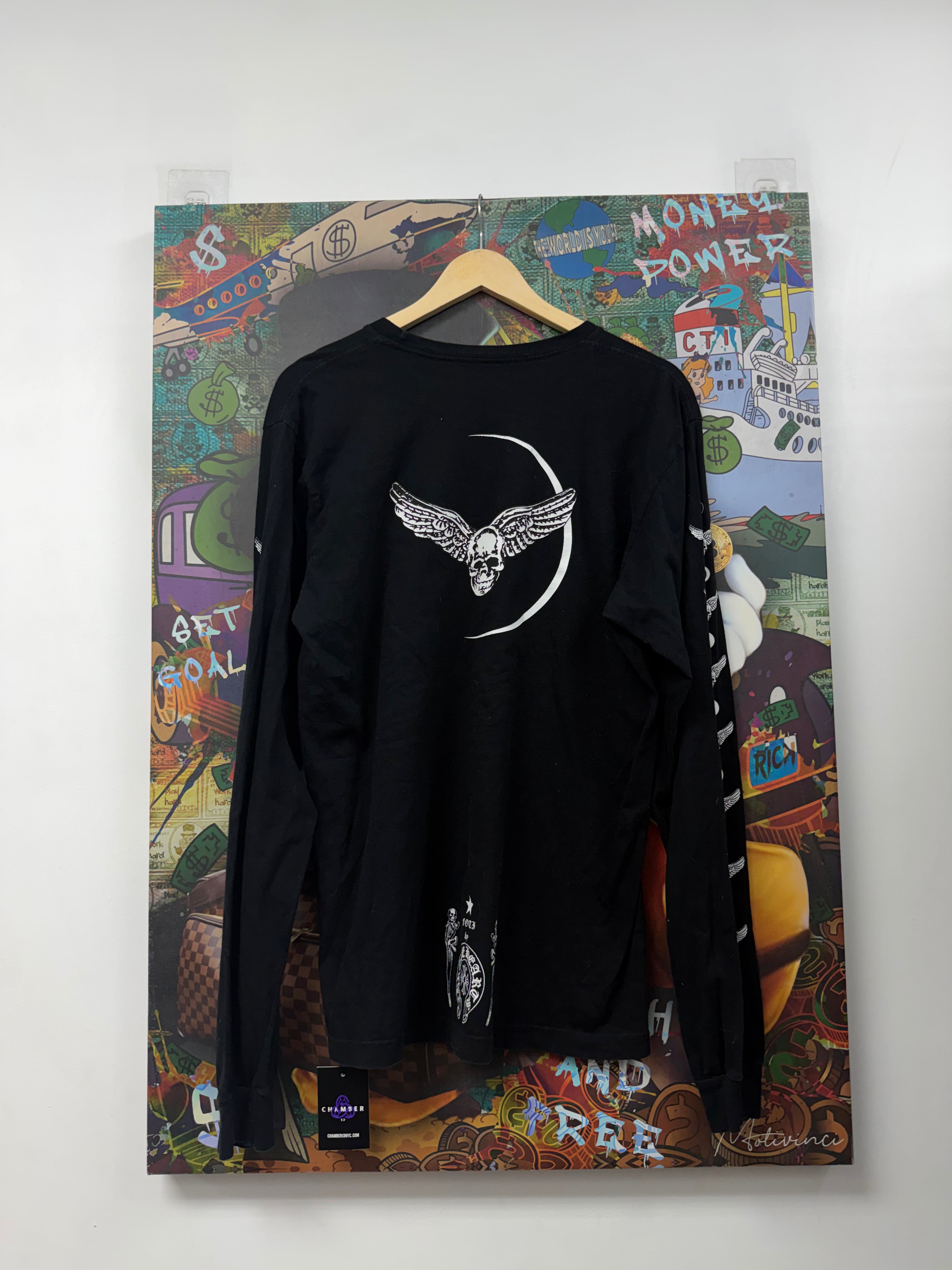 Chrome Hearts Black Foti Wings Long Sleeve