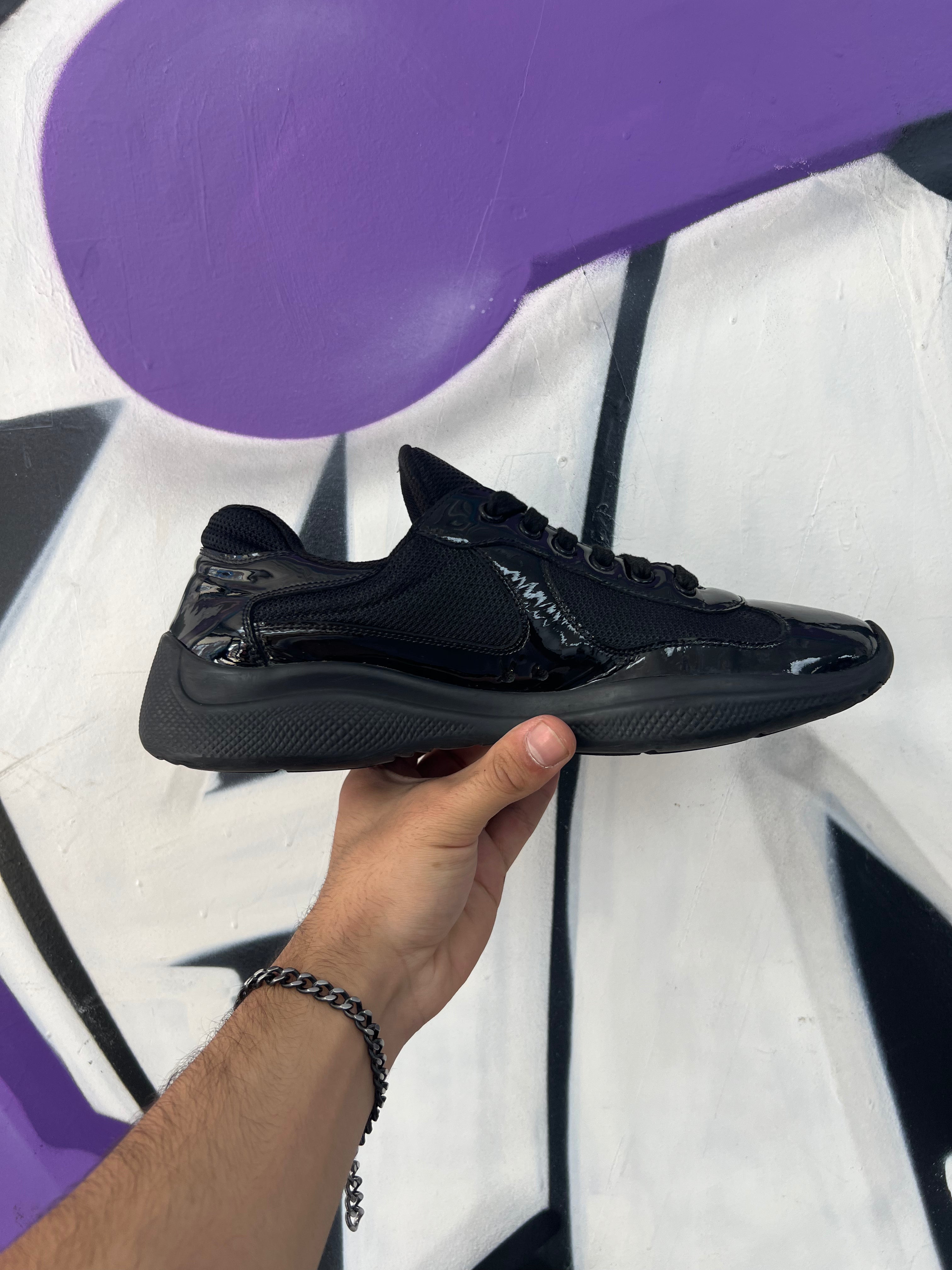Prada Black Cups Sneakers
