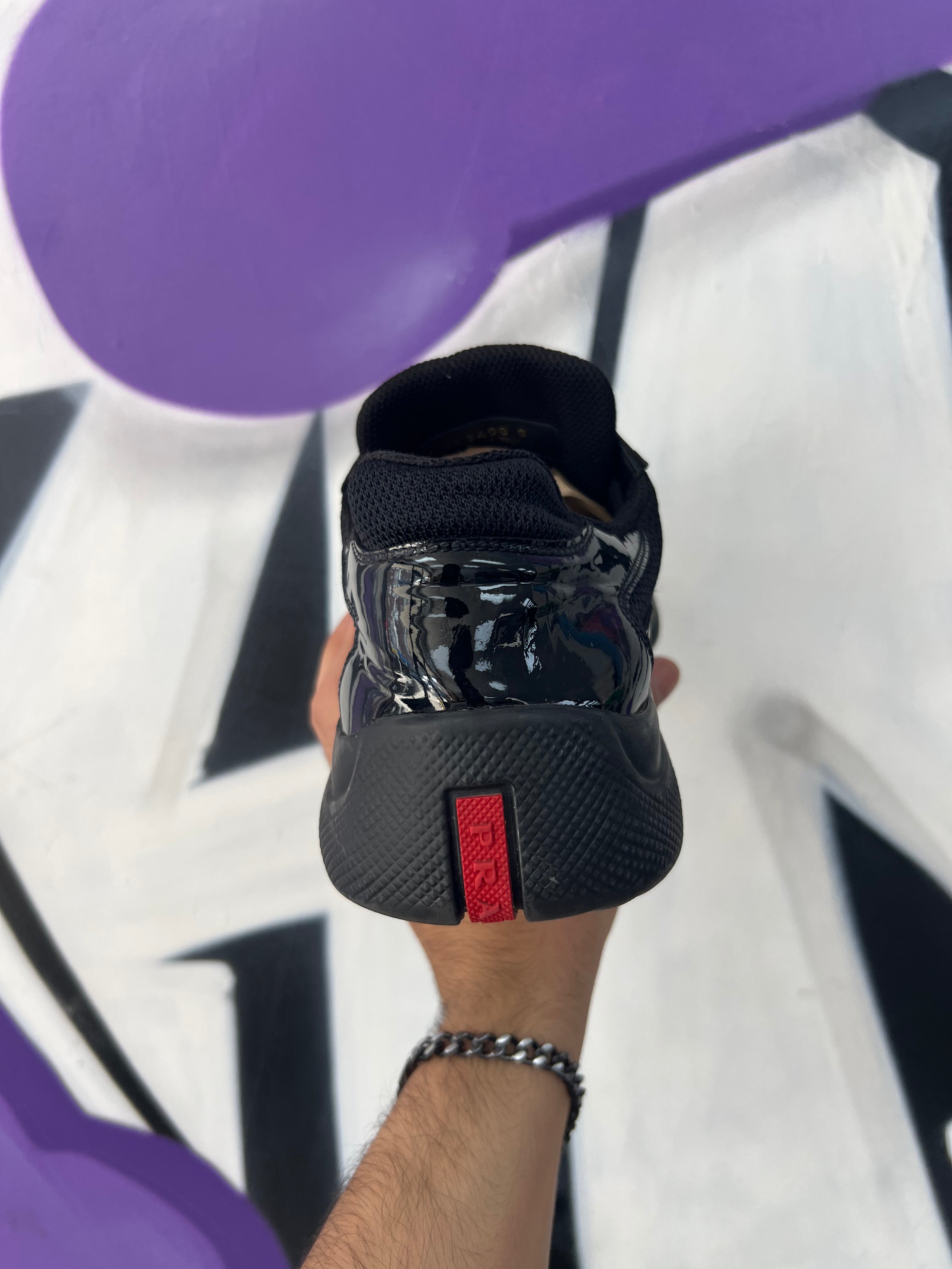 Prada Black Cups Sneakers