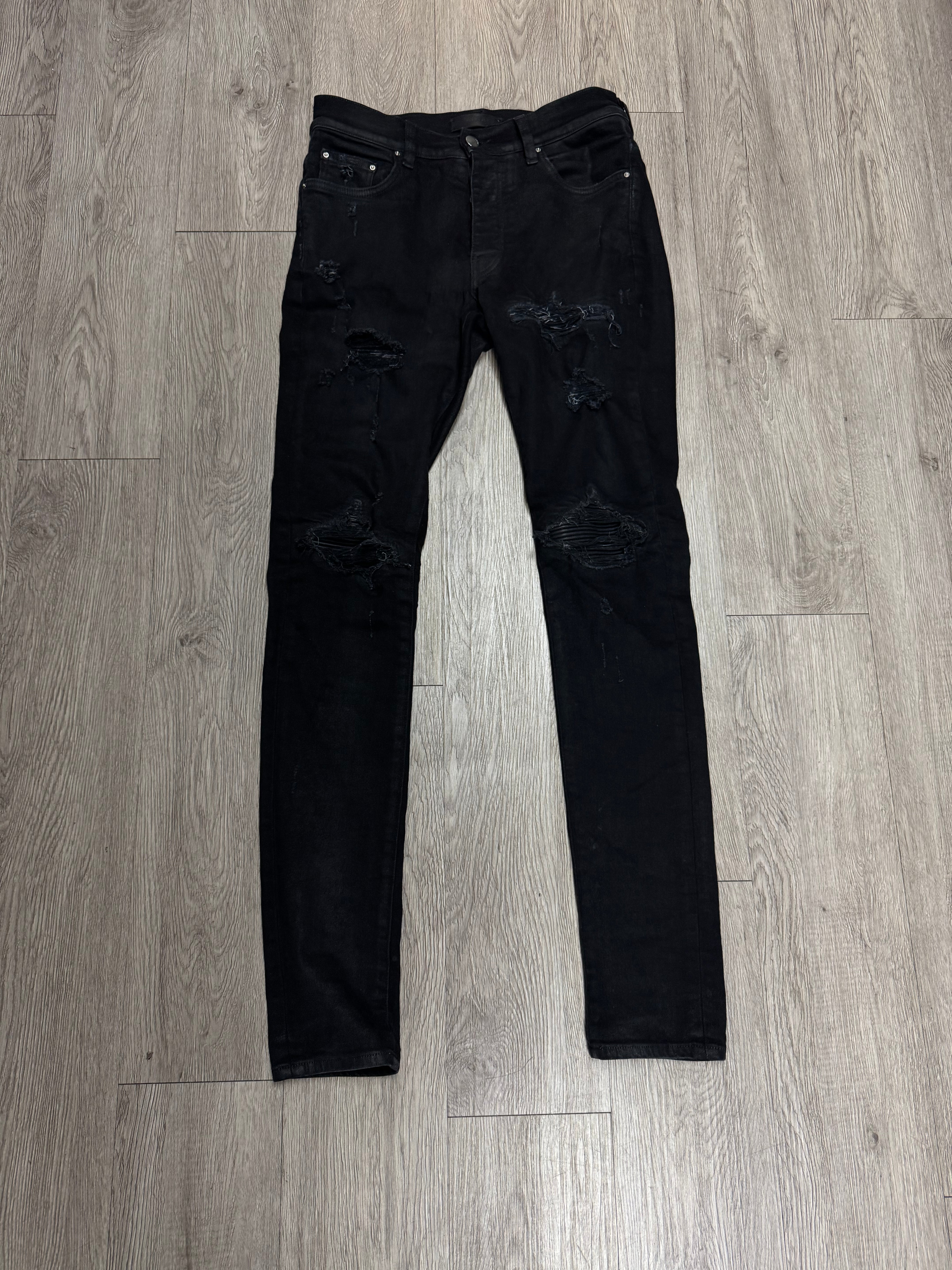 Amiri Black Black Patch MX1 Jeans
