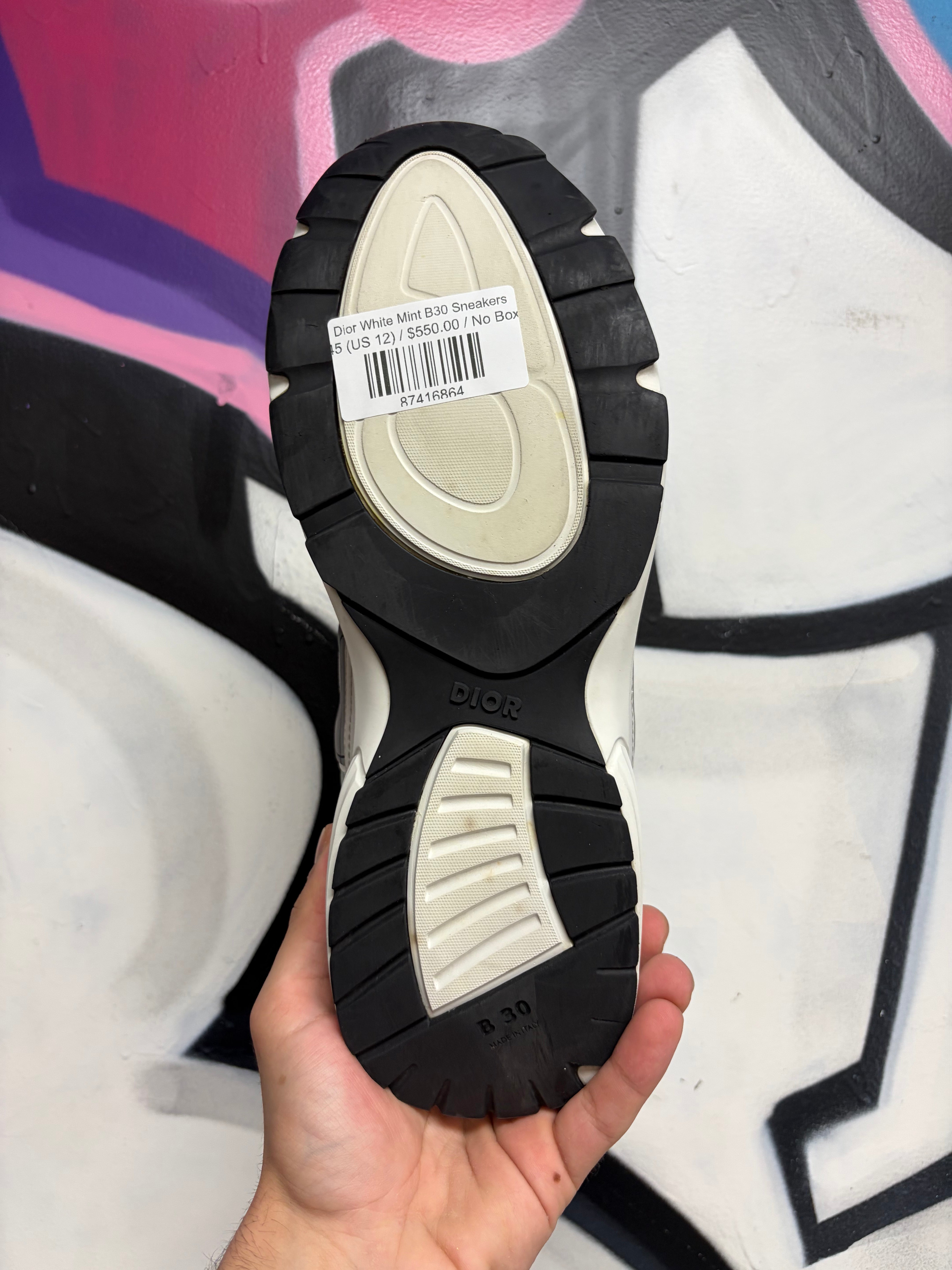 Dior White Mint B30 Sneakers
