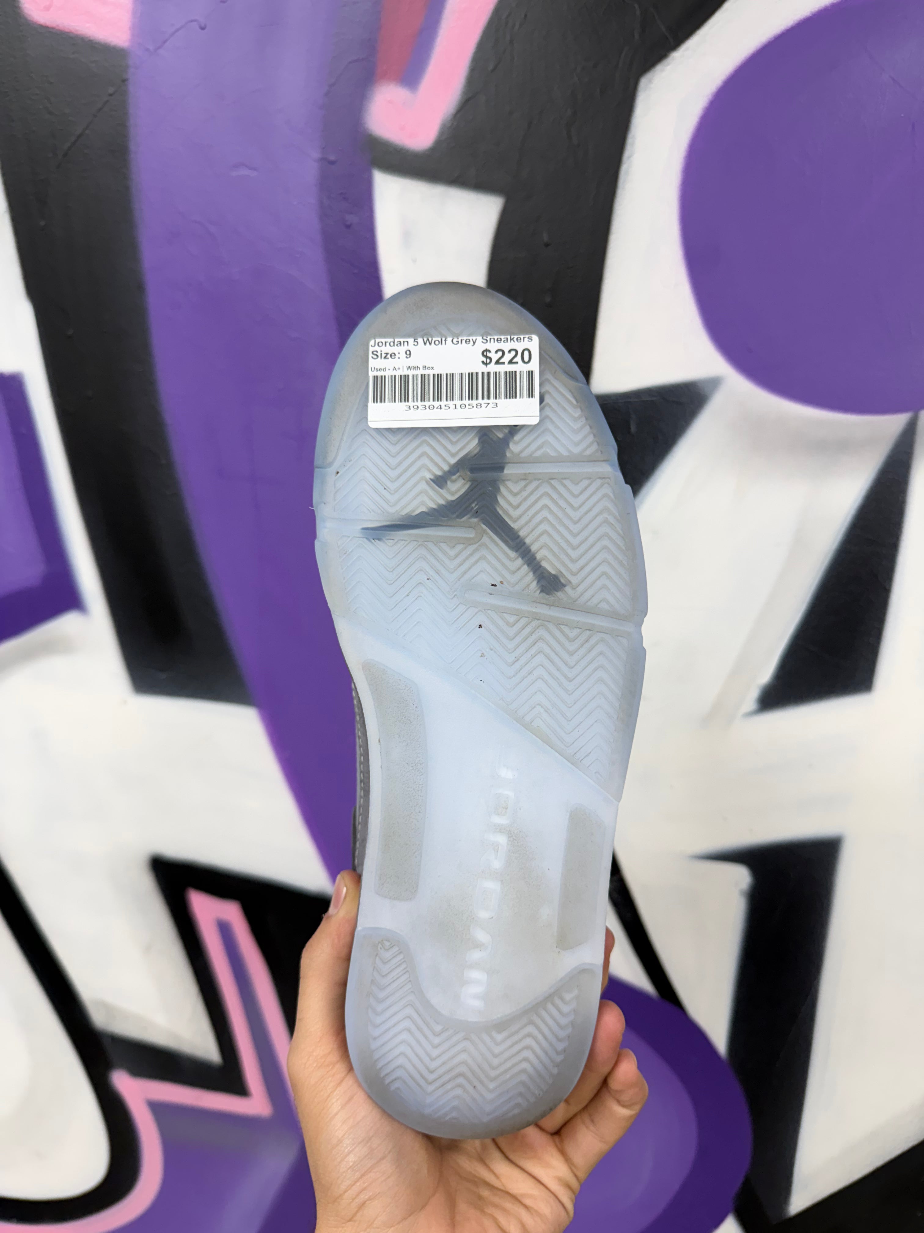 Jordan 5 Wolf Grey Sneakers