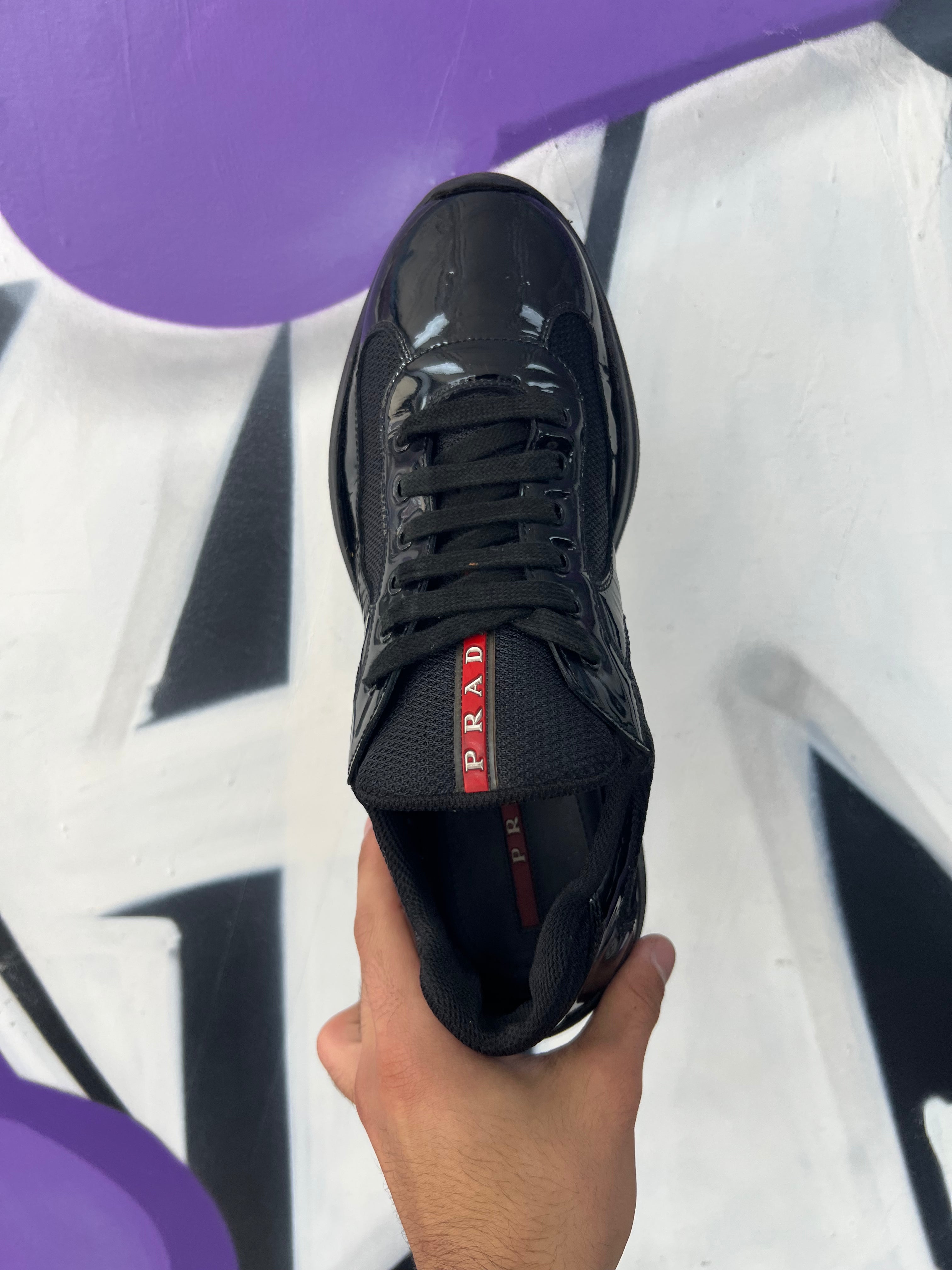 Prada Black Cups Sneakers
