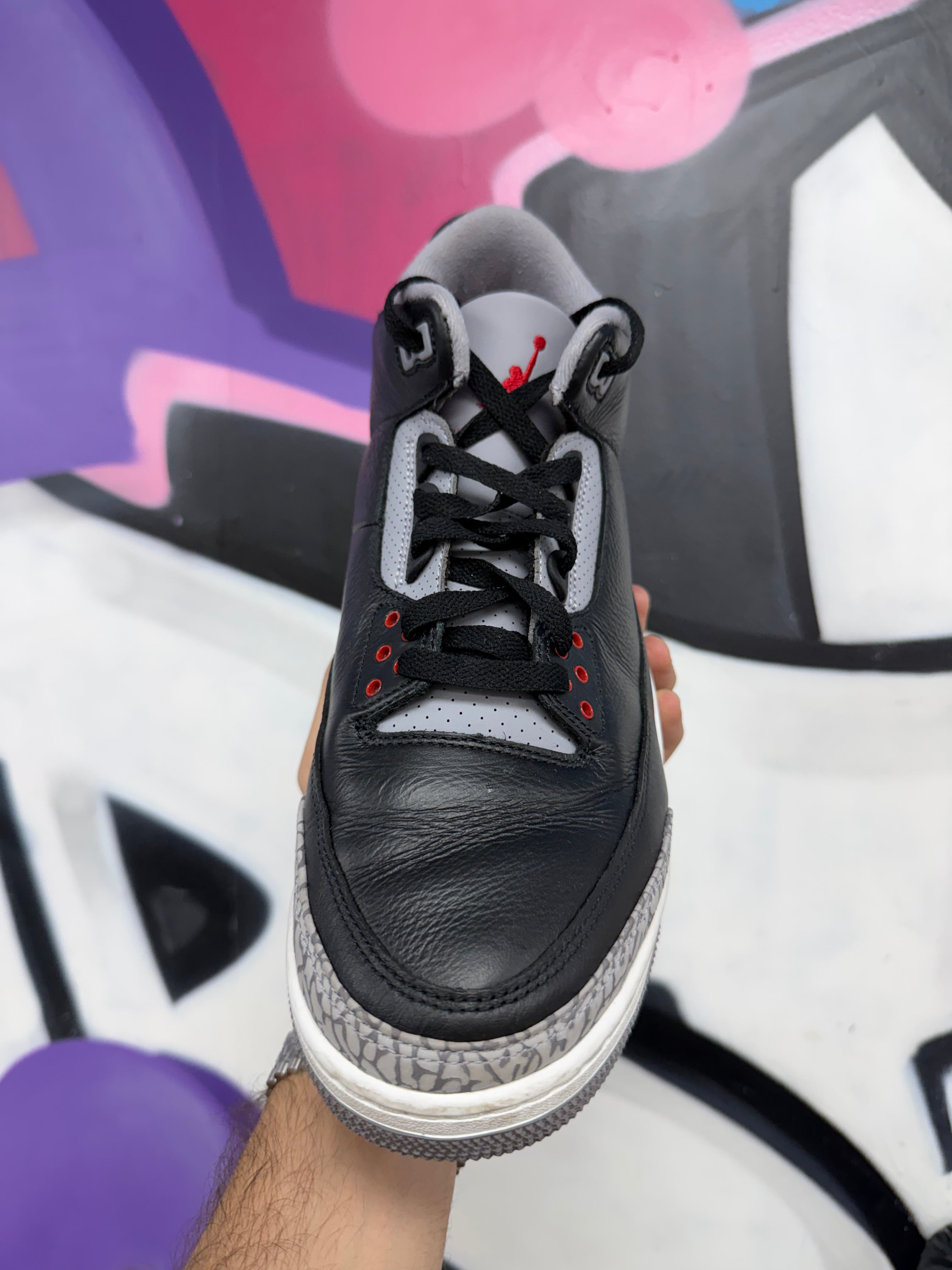 Jordan 3 Black Cement Sneakers