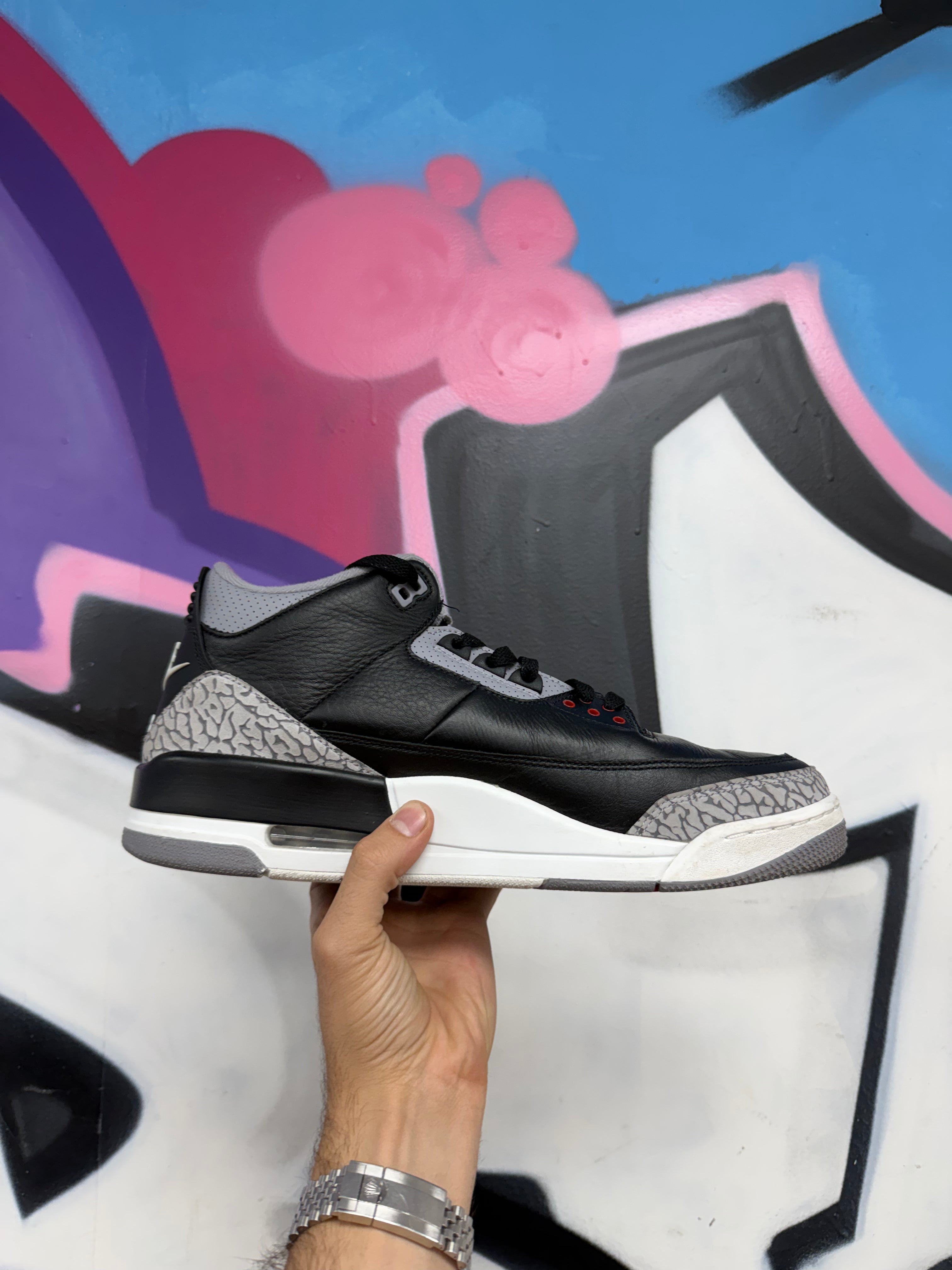 Jordan 3 Black Cement Sneakers