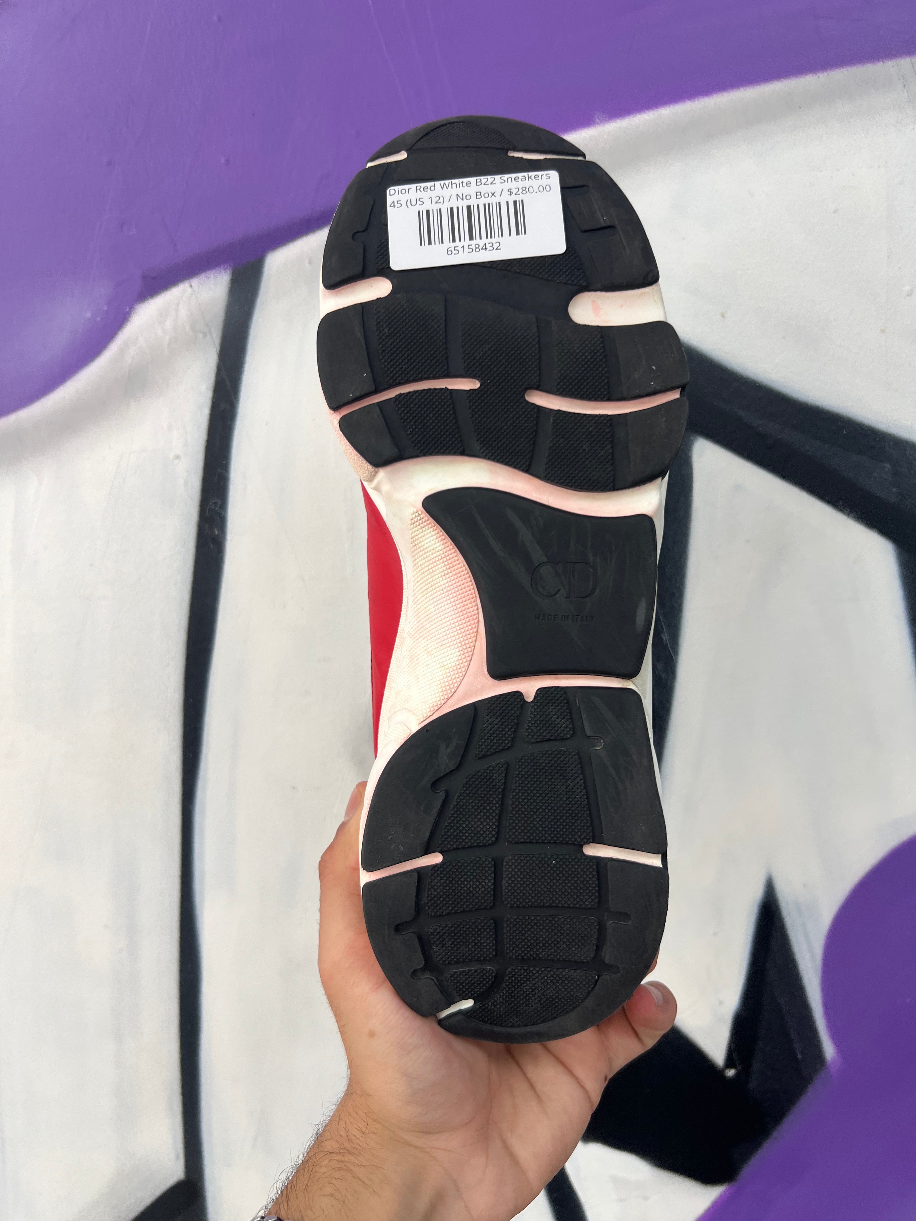 Dior Red White B22 Sneakers