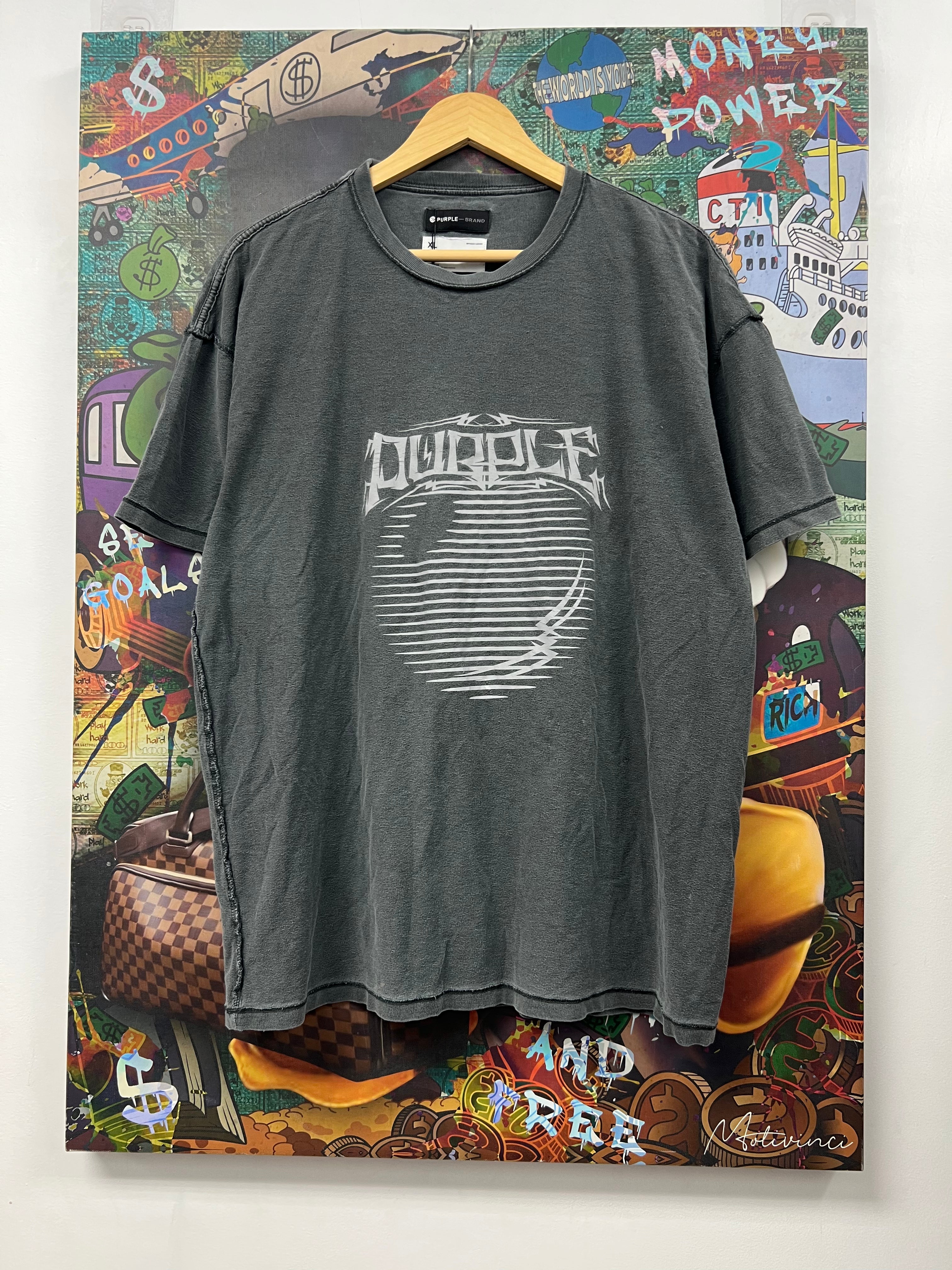 Purple Brand Grey 3M Logo Tee