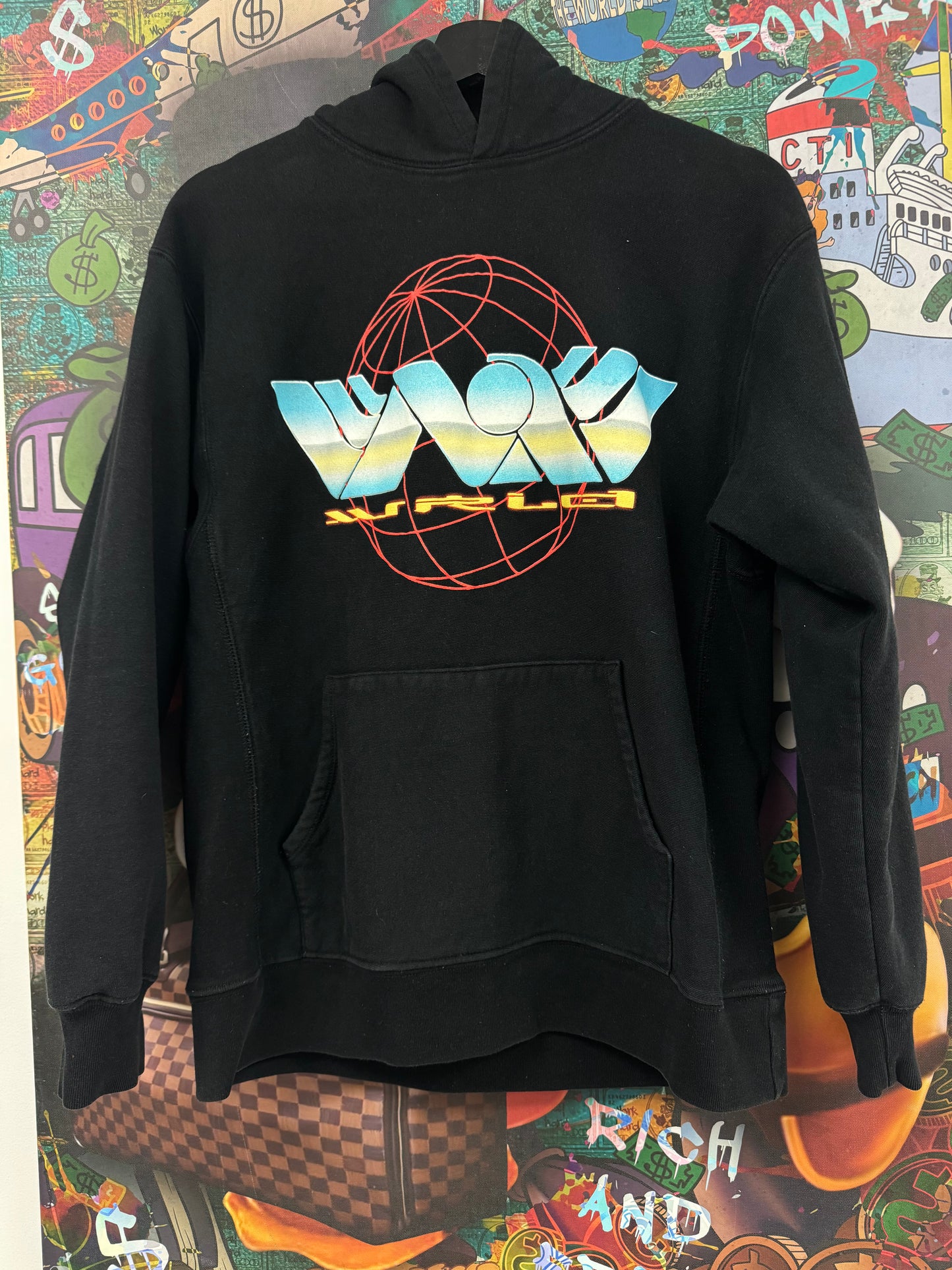 VLONE Juice Wrld Hoodie Black Multi Used Small N/A