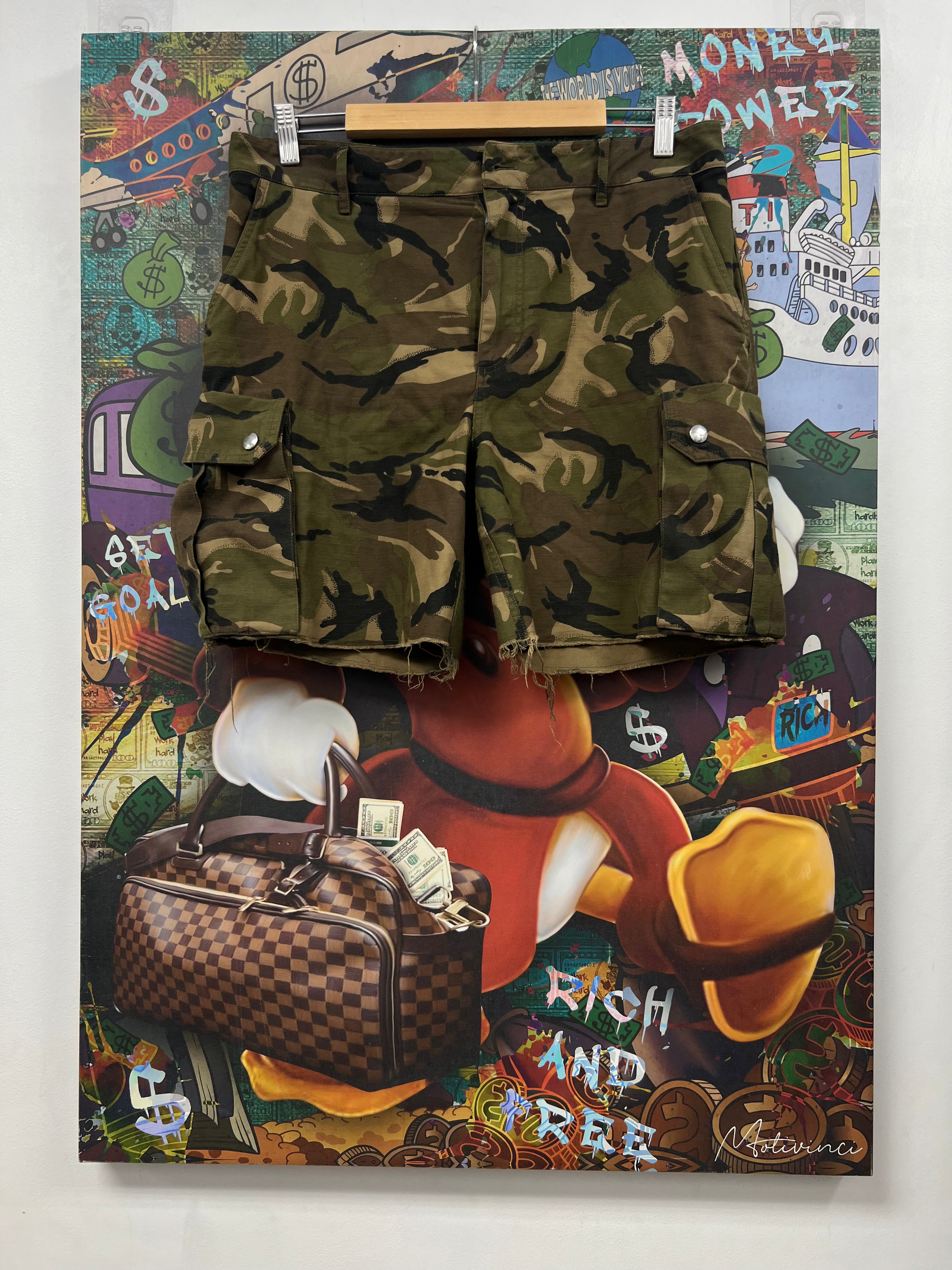 Celine Camo Cargo Shorts (Replacement Button) Shorts