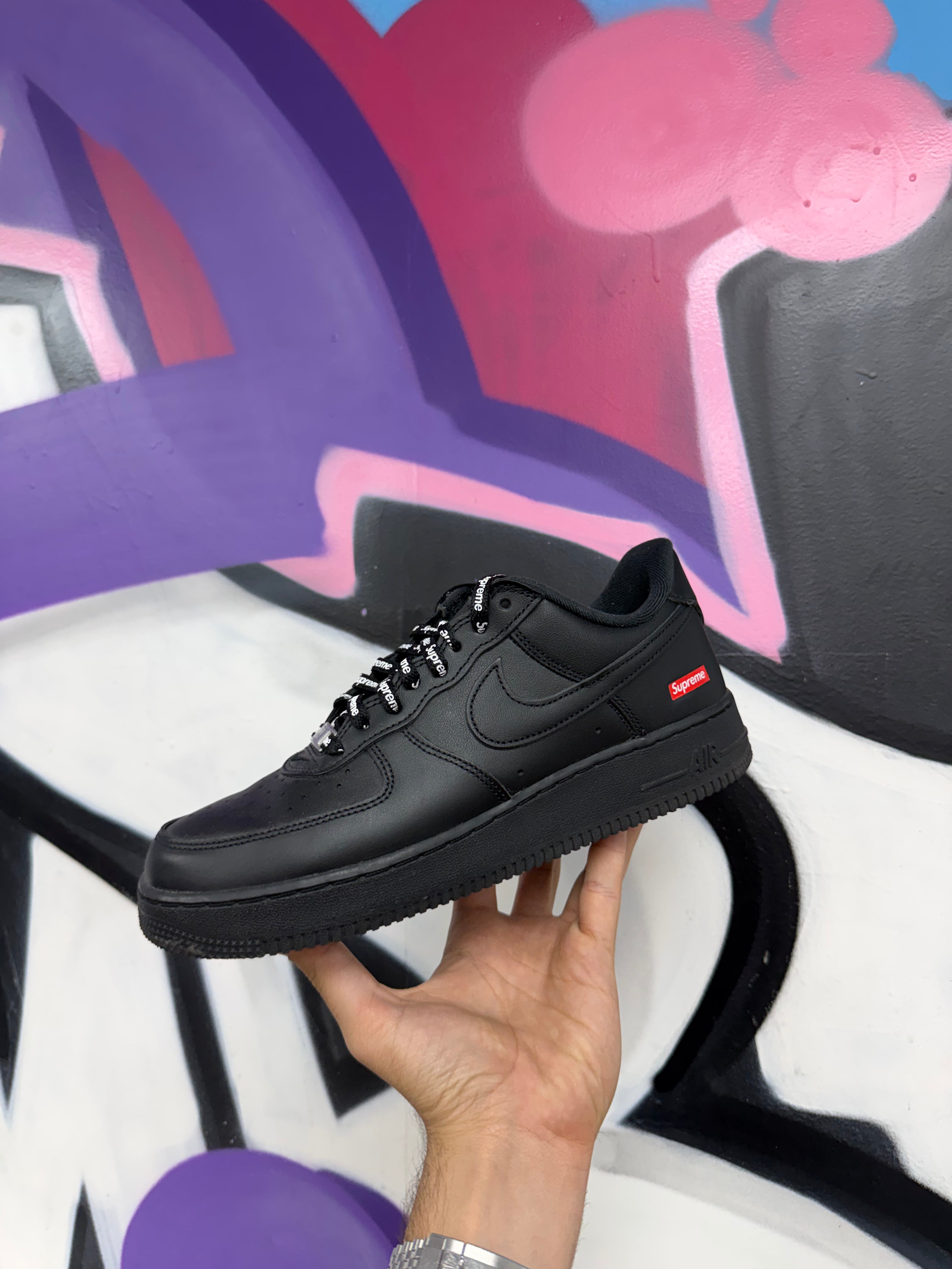 Nike Supreme AF1 Black Sneakers