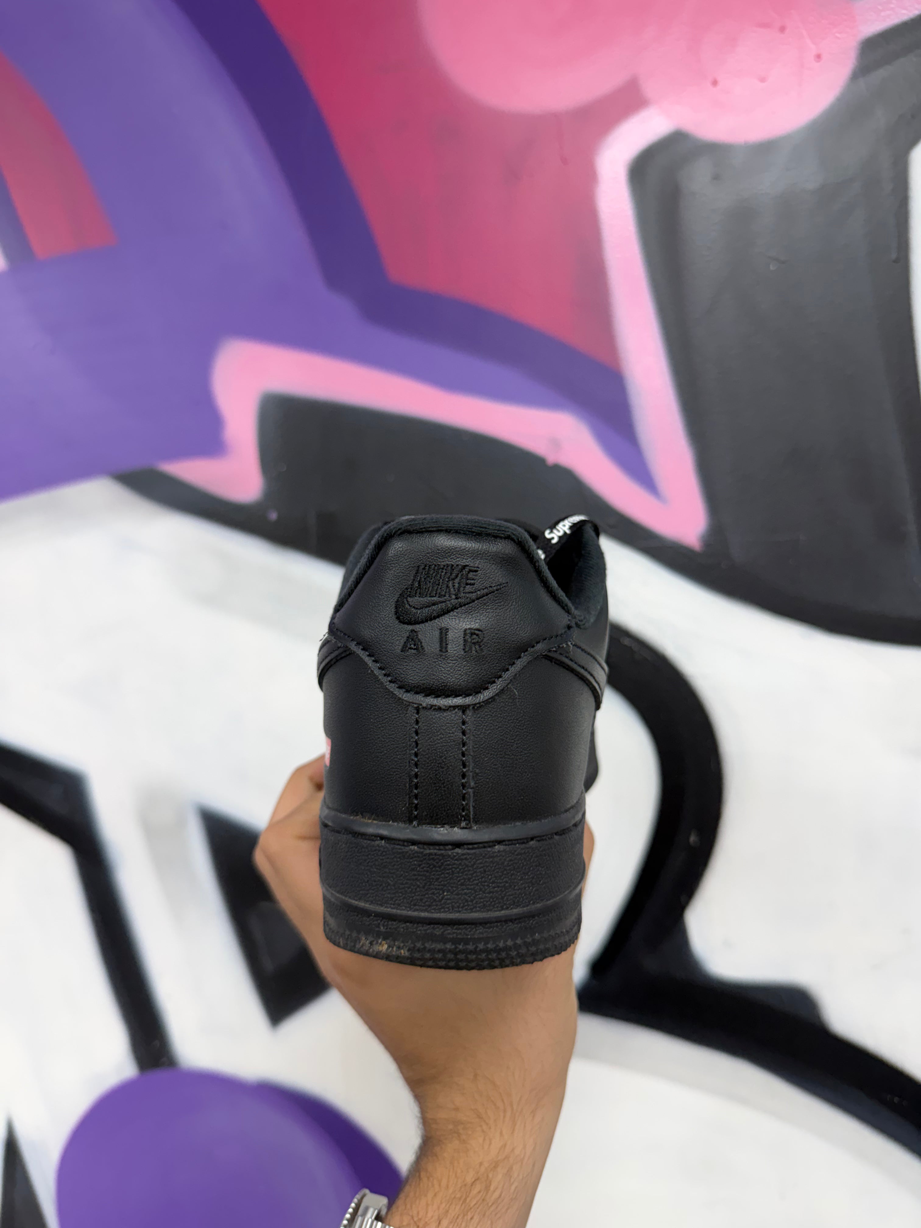 Nike Supreme AF1 Black Sneakers