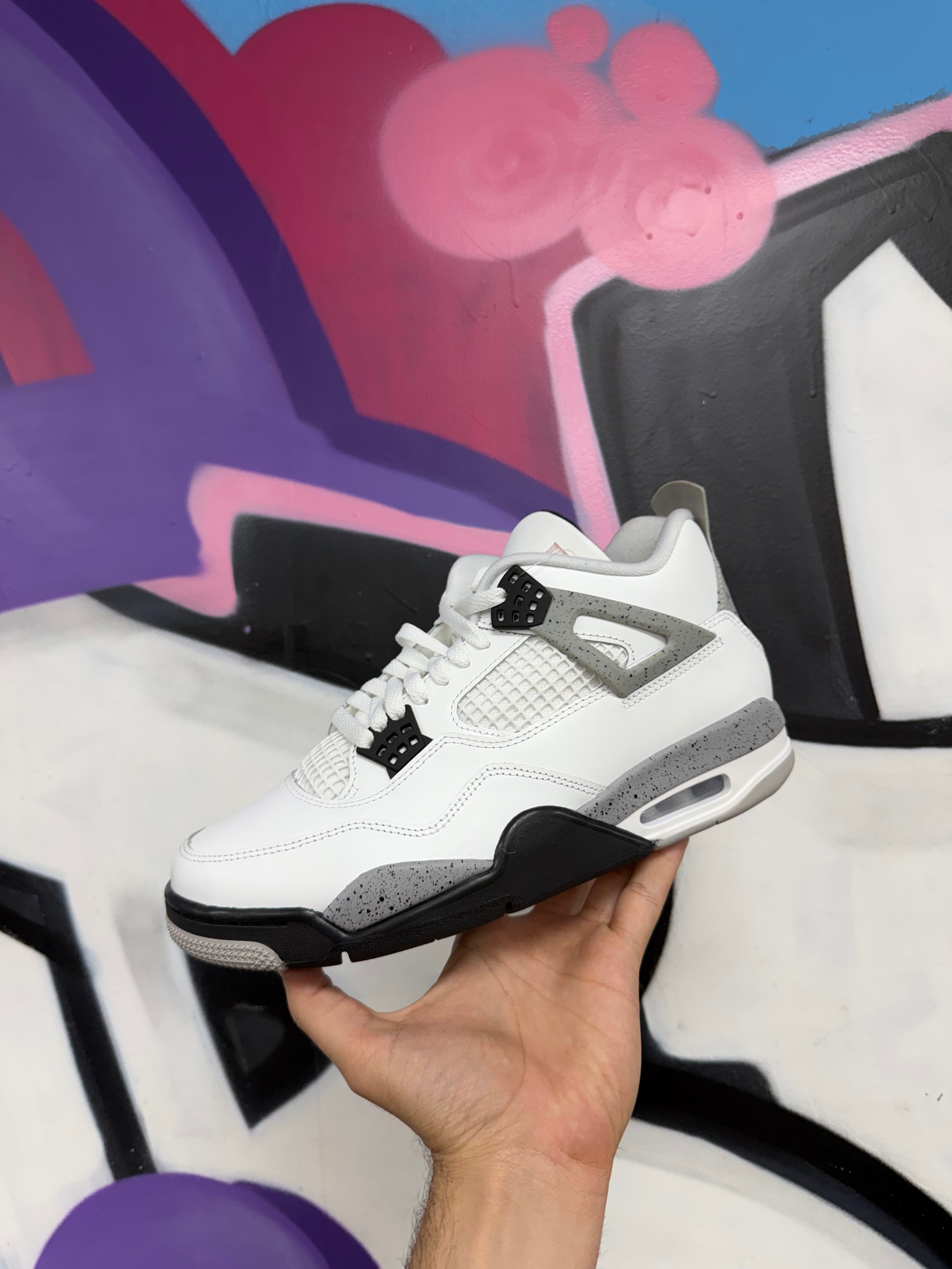Jordan 4 White Cement Sneakers