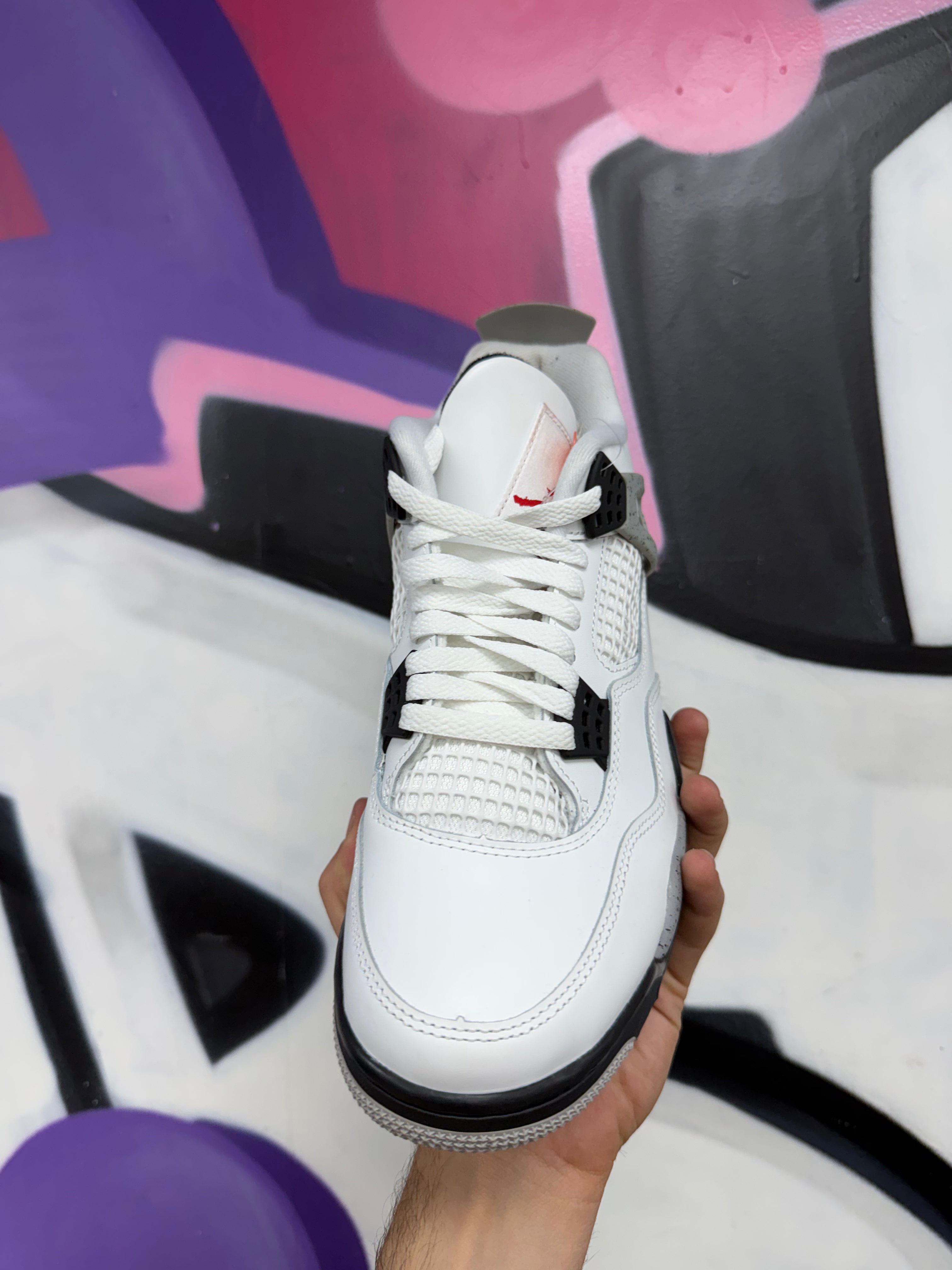 Jordan 4 White Cement Sneakers