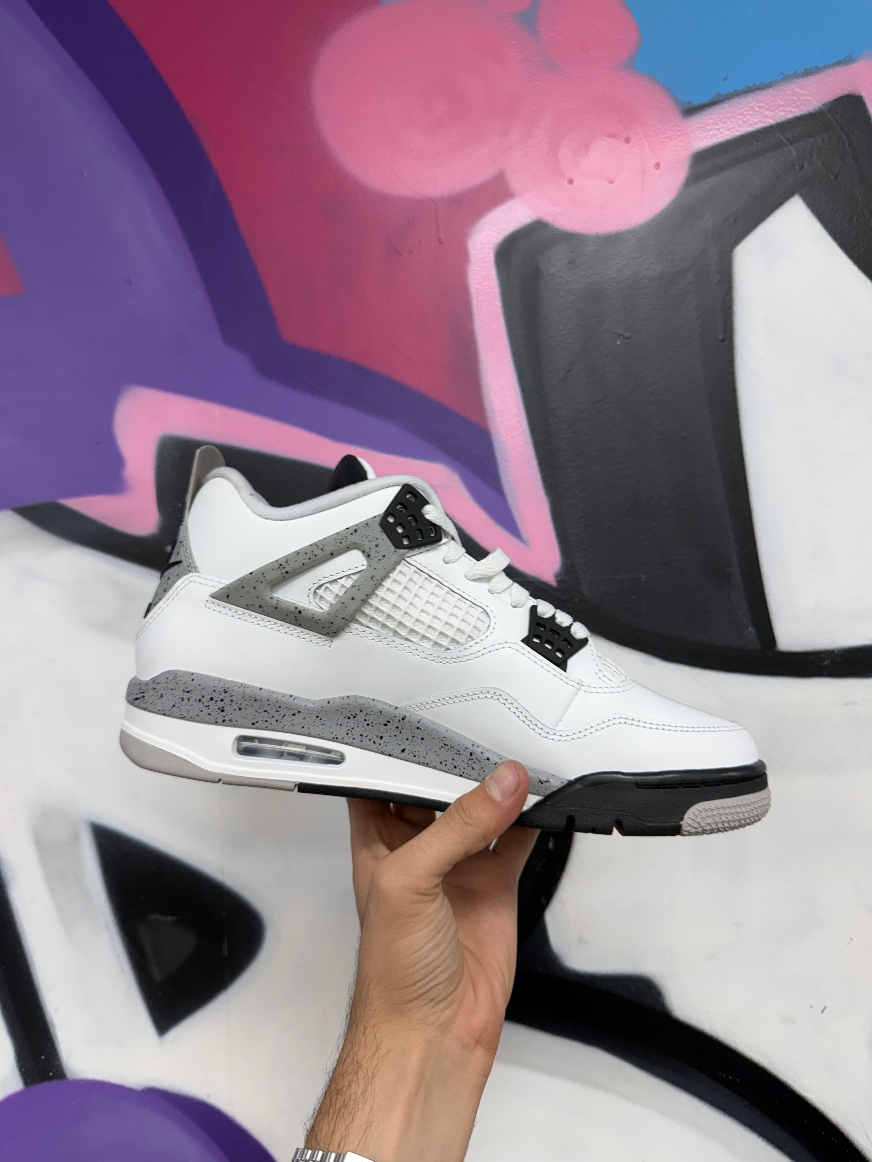 Jordan 4 White Cement Sneakers